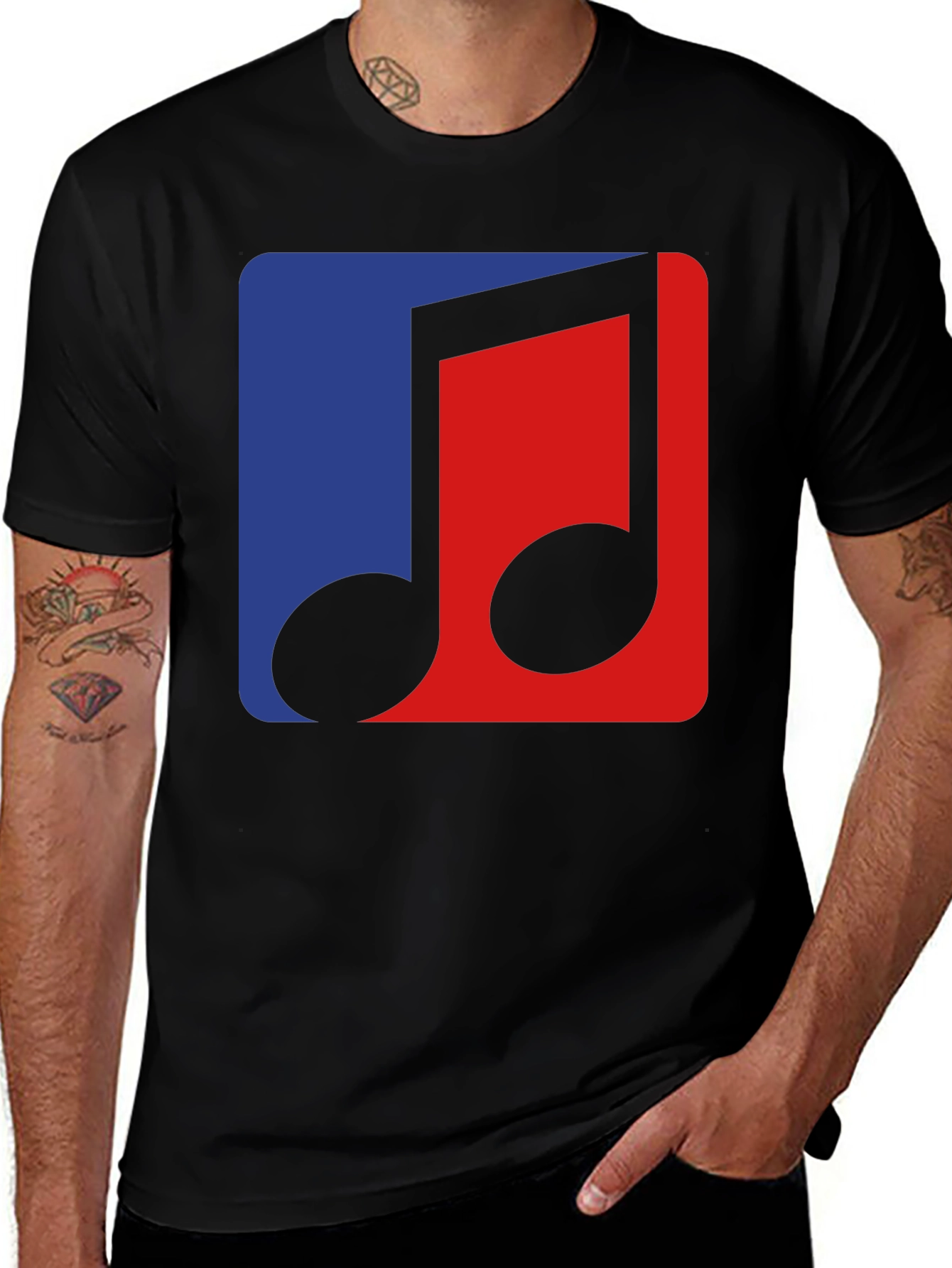 Variant 9 of Music Note Graphic Tee - Stylish Cotton T-Shirt