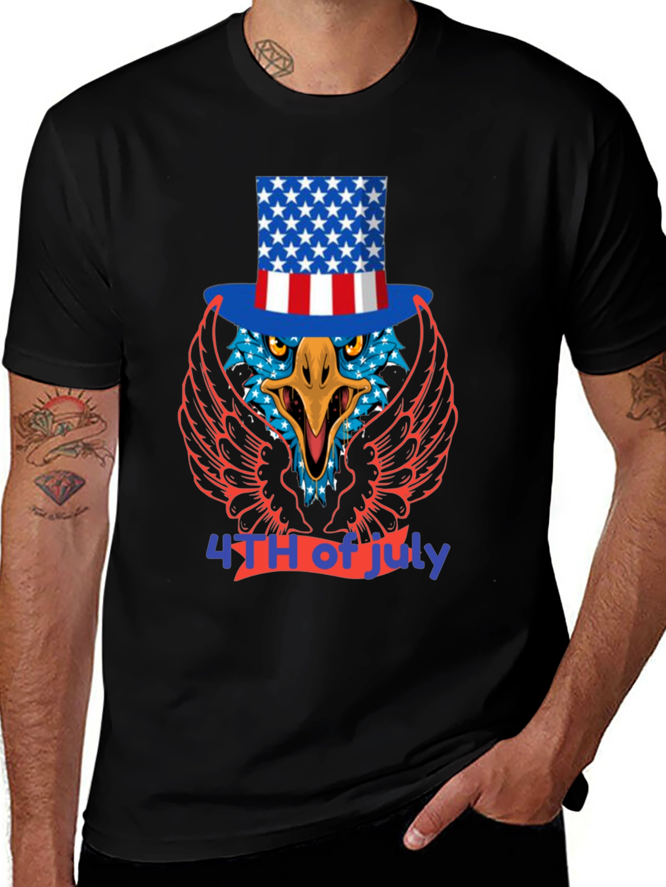 Variant 25 of Patriotic Eagle T-Shirt - 4th of July Tee