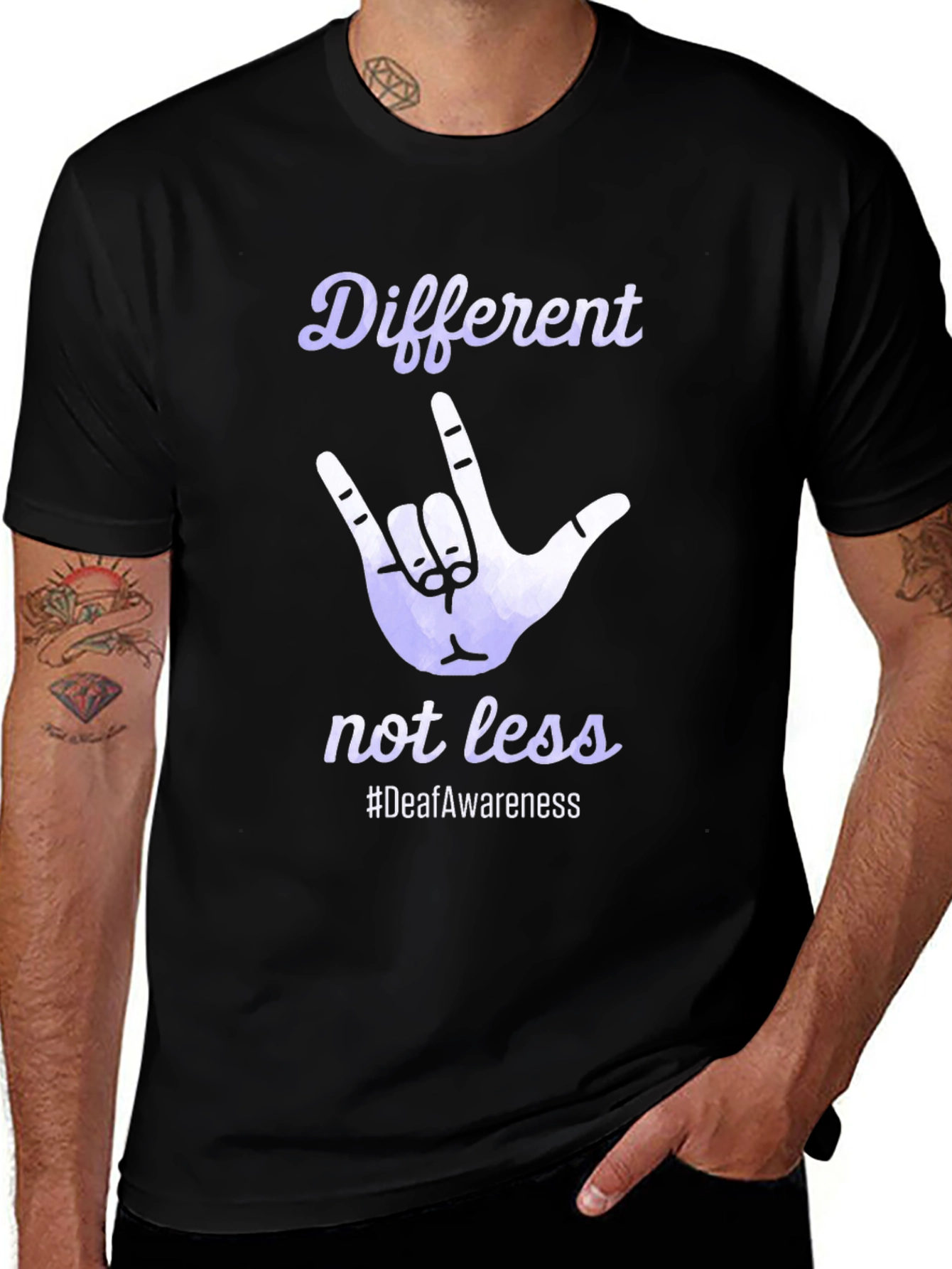 Deaf Awareness T-Shirt - Different Not Less