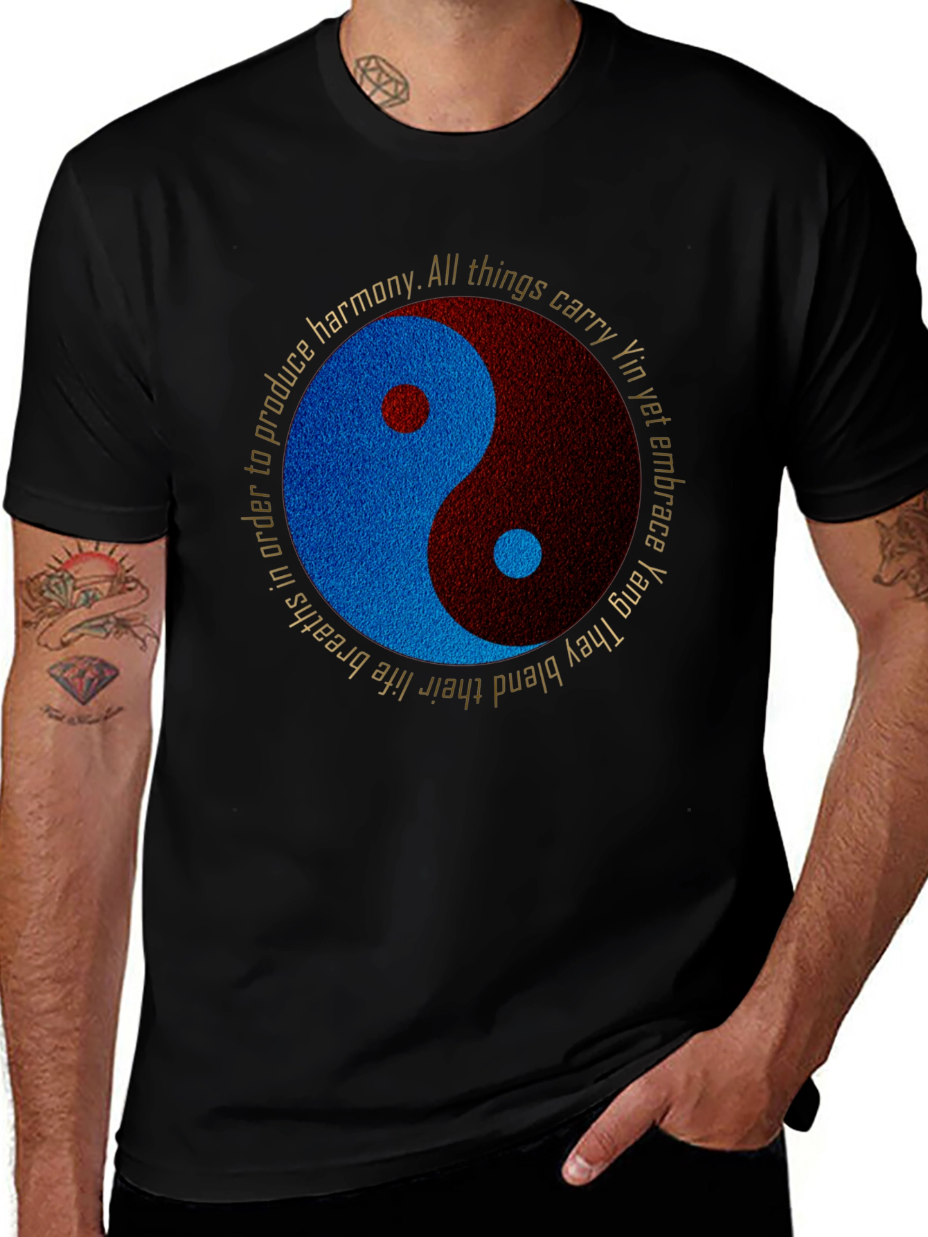 Variant 17 of Yin Yang Harmony Graphic Tee