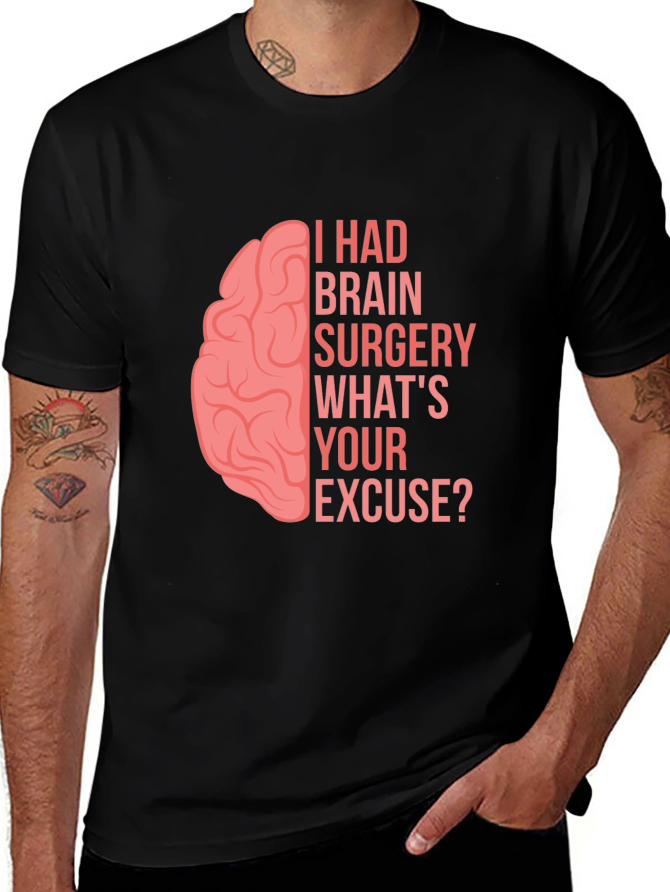 Brain Surgery Excuse T-Shirt - Funny Graphic Tee