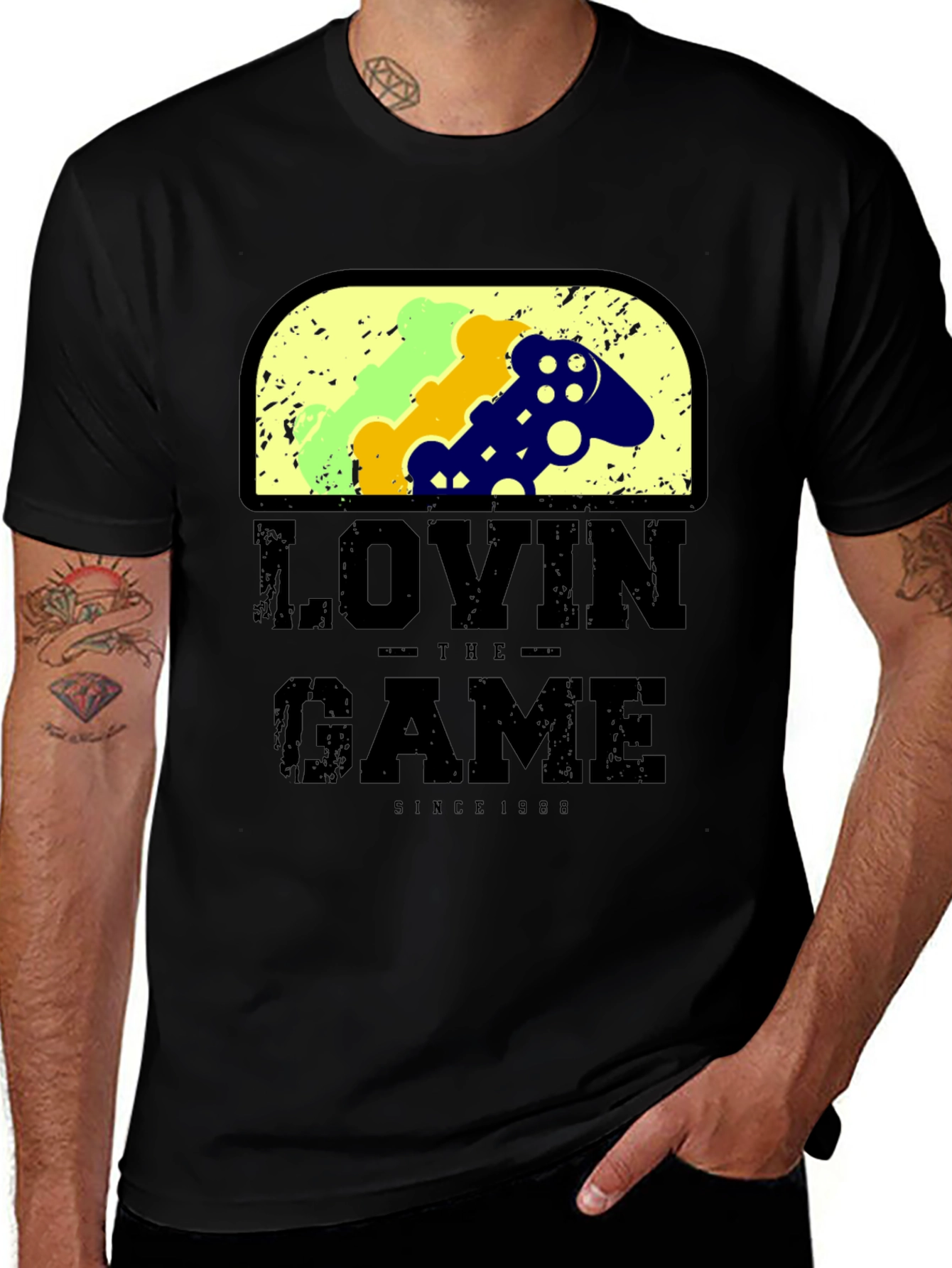 Variant 6 of LIVIN' THE GAME Since 1998 Black T-Shirt