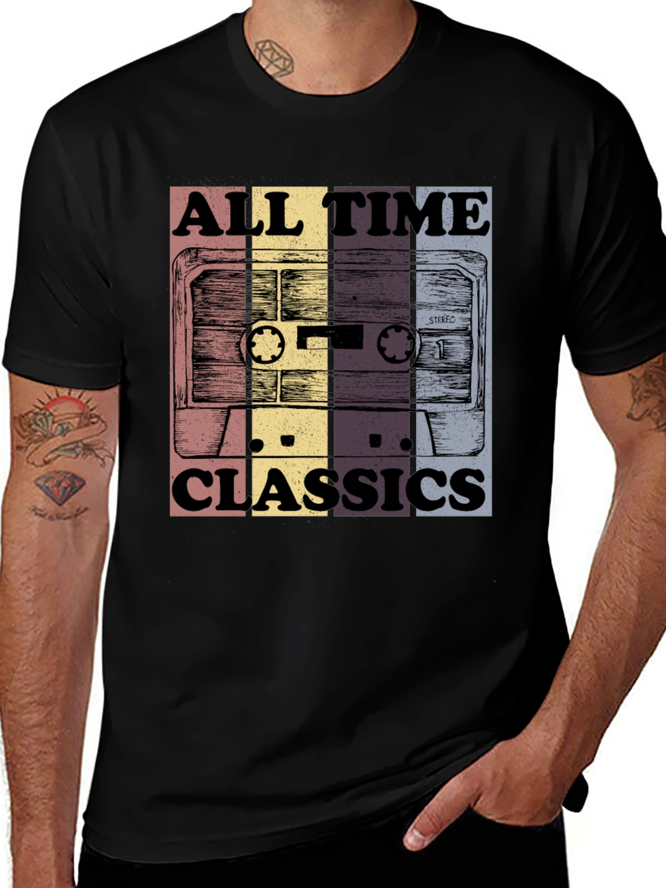 All Time Classics Retro Cassette Tape T-Shirt
