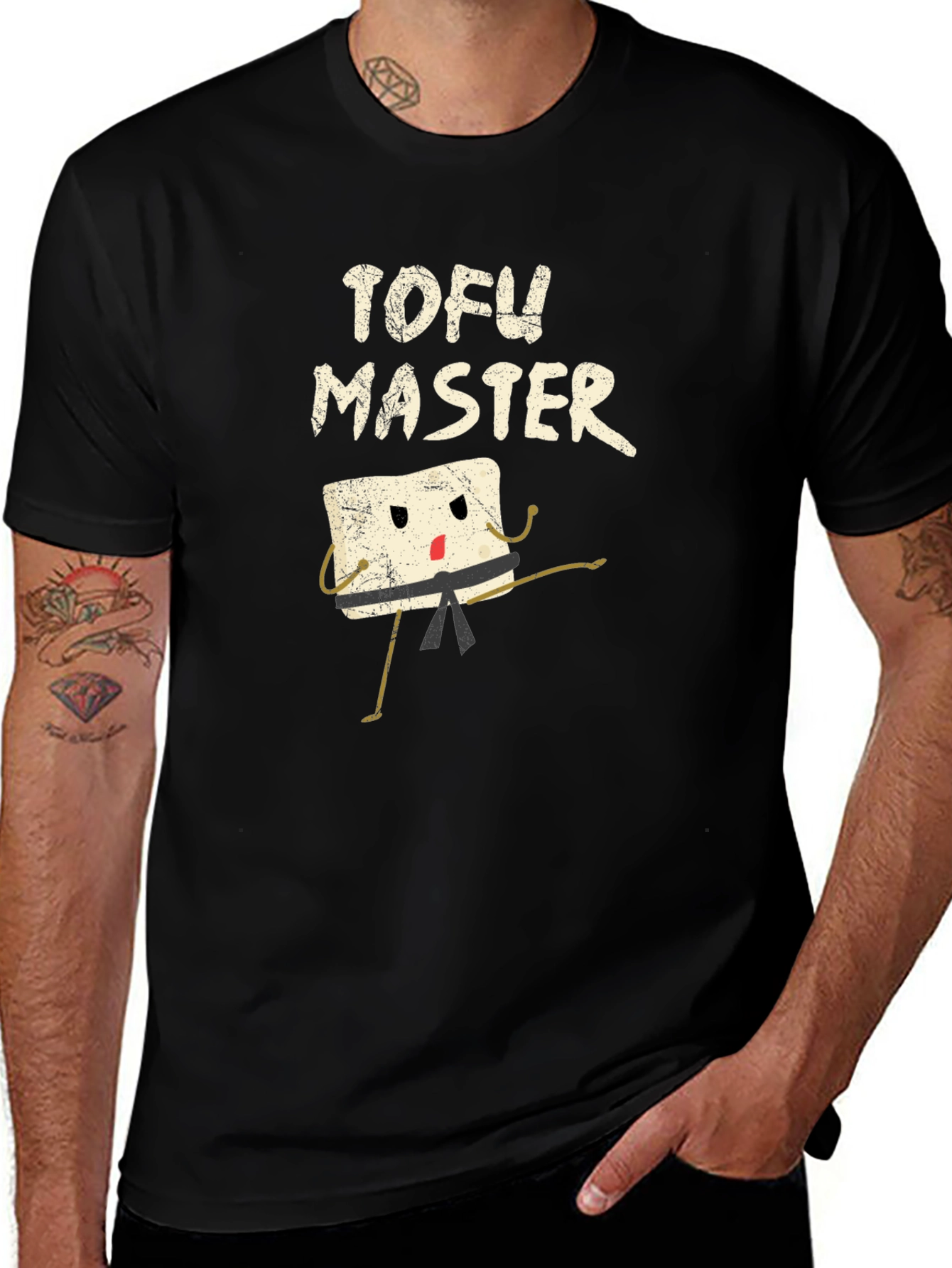 Variant 28 of Tofu Master Graphic Tee - Martial Arts Funny T-Shirt