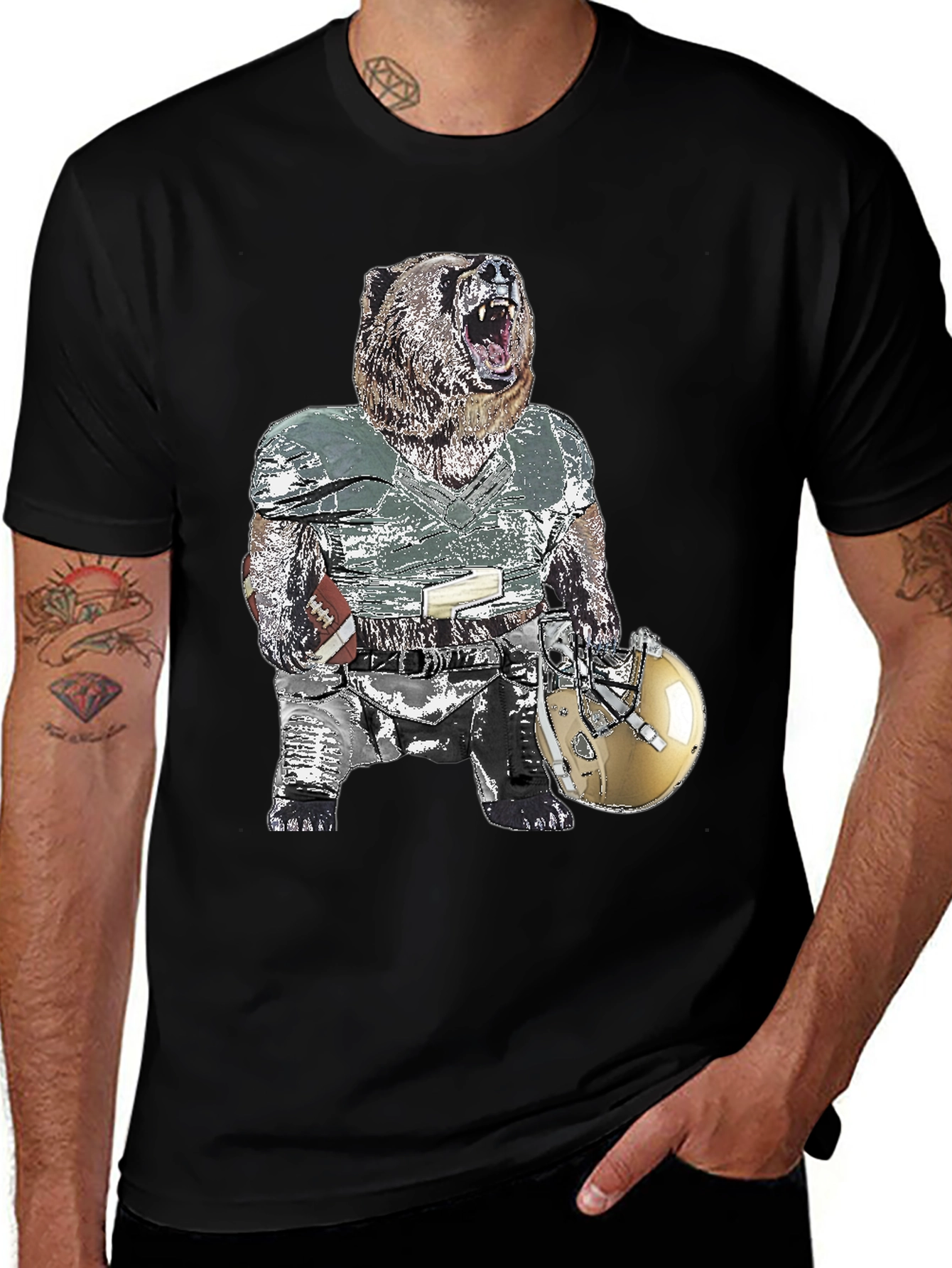 Variant 28 of Bear Football Player T-Shirt