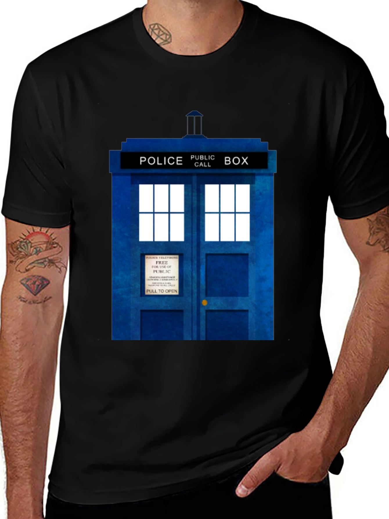 Doctor Who TARDIS Police Box Graphic Tee