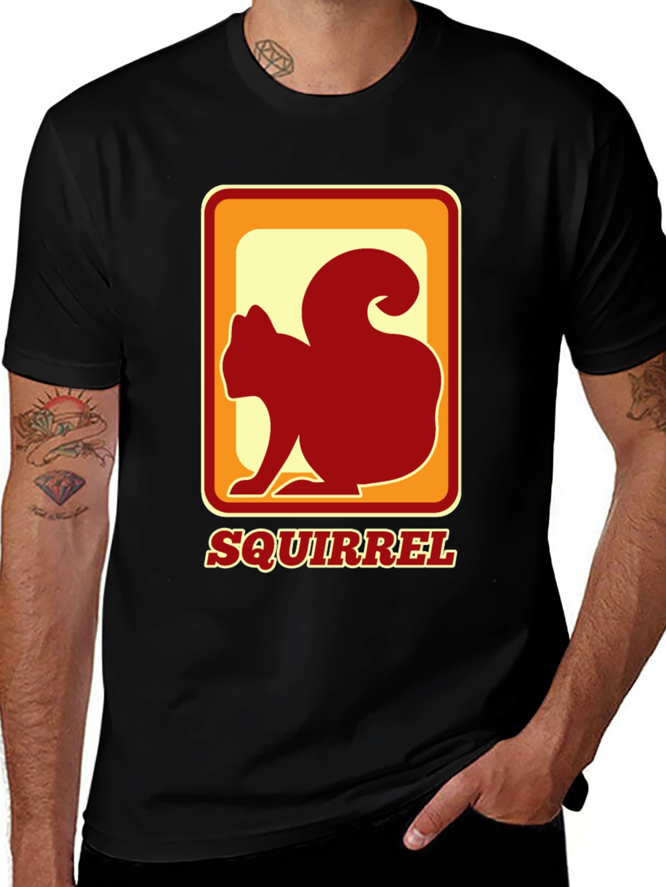 Variant 3 of Retro Squirrel T-Shirt - Vintage Graphic Tee