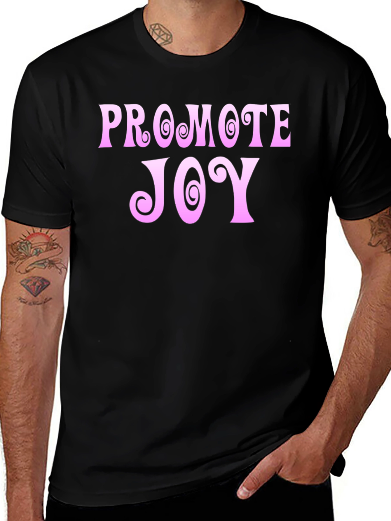 Promote Joy Black T-Shirt