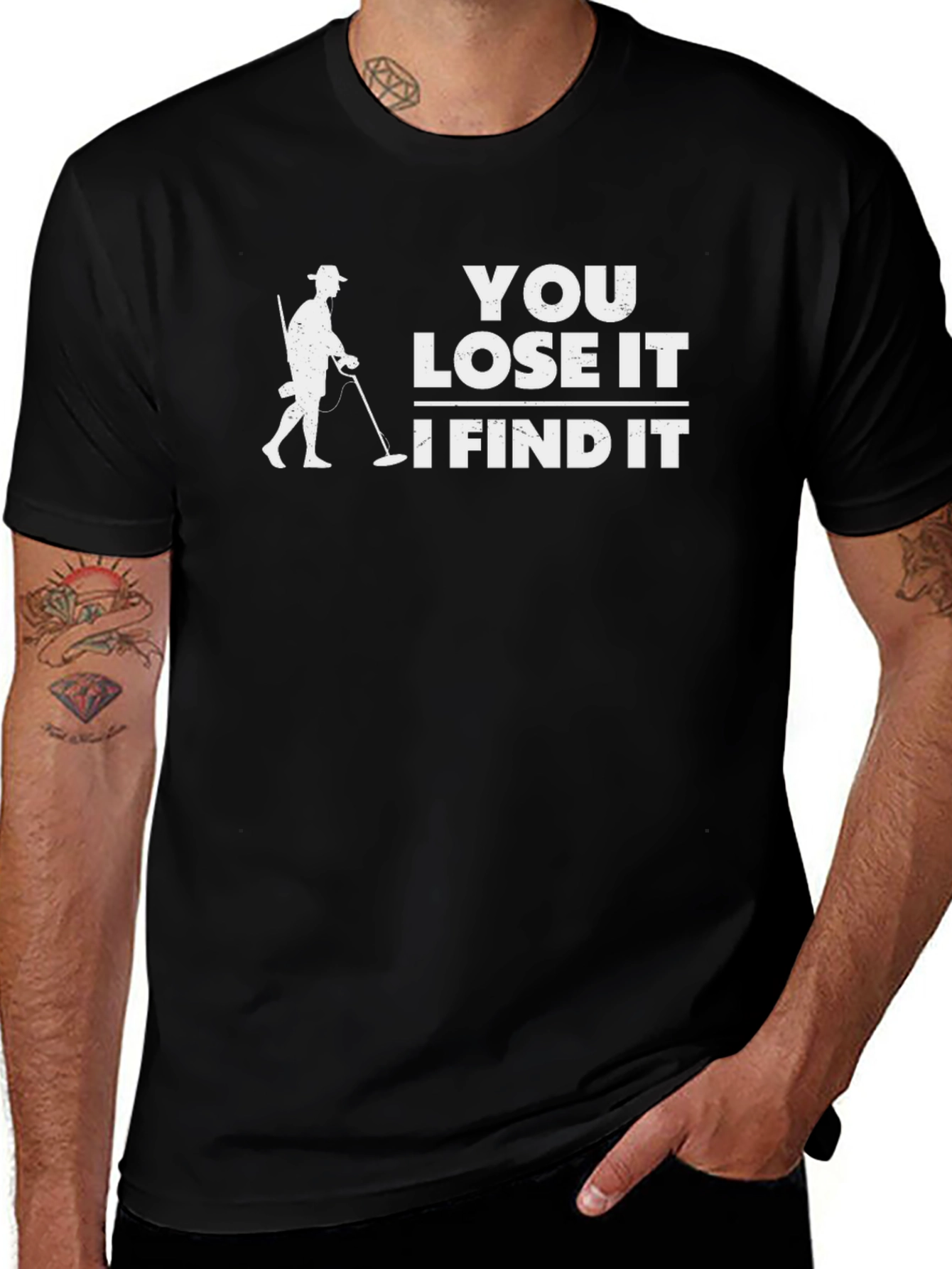 Variant 12 of Metal Detecting T-Shirt - You Lose It, I Find It