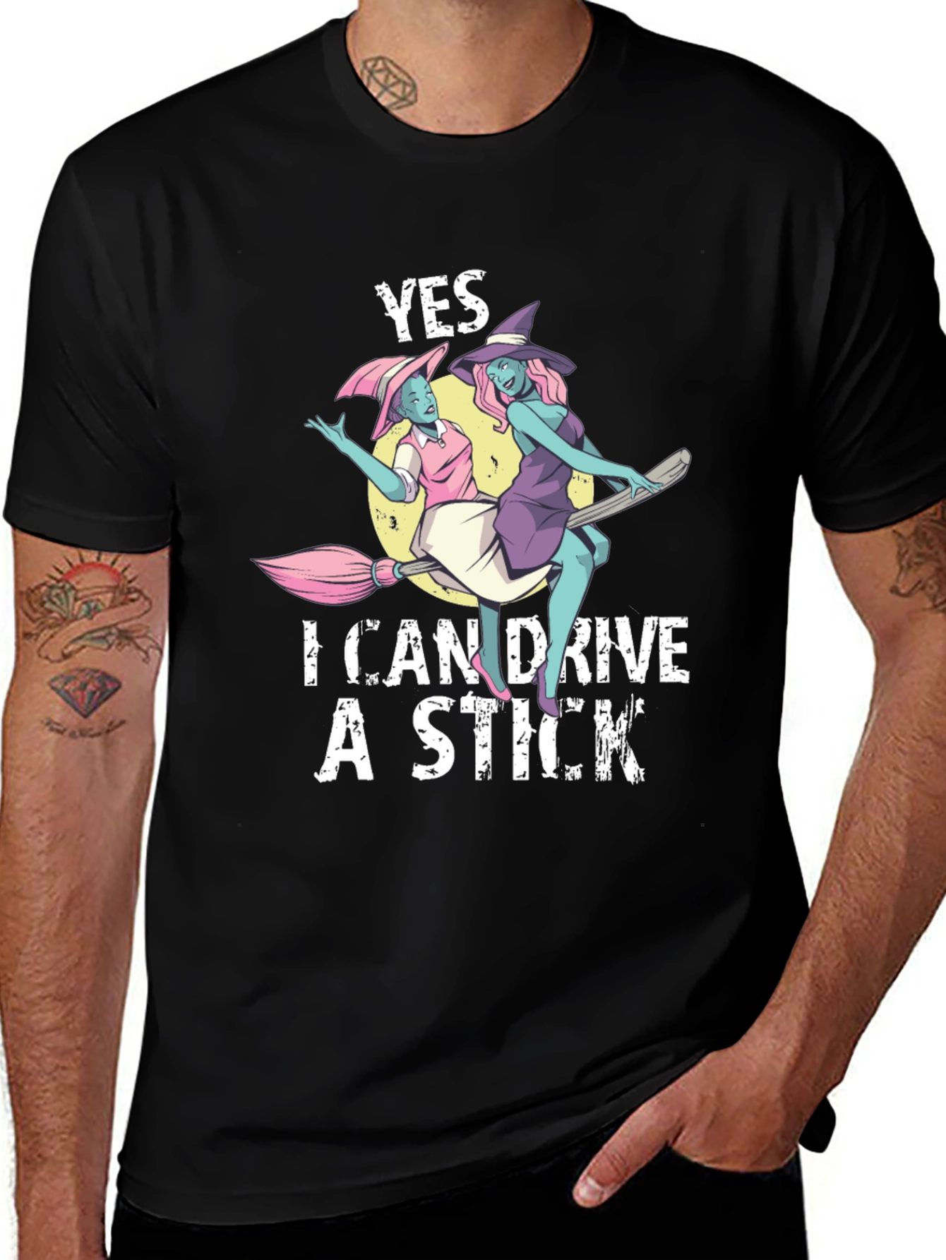 Variant 21 of Yes I Can Drive A Stick Halloween T-Shirt