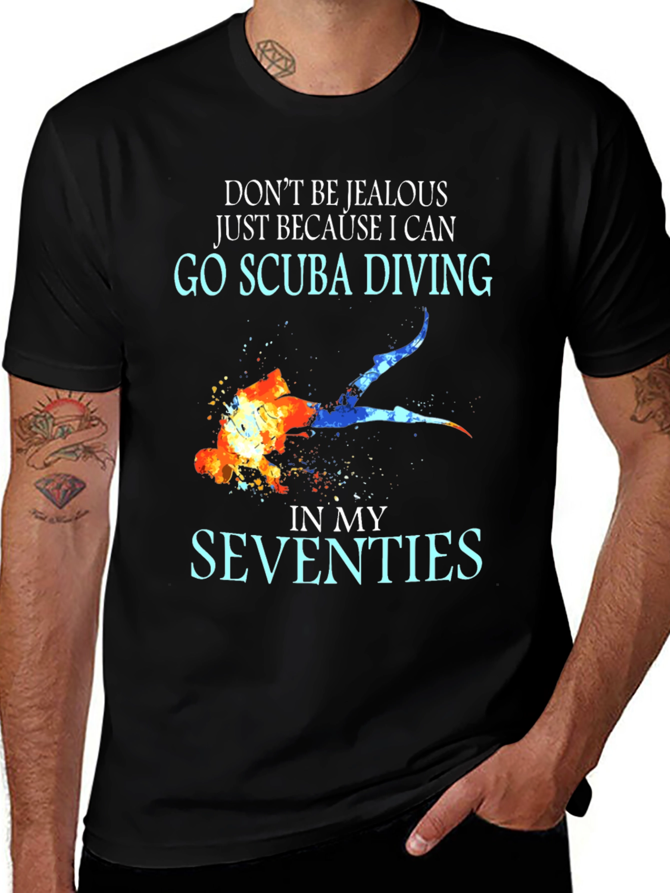 Scuba Diving Seventies T-Shirt