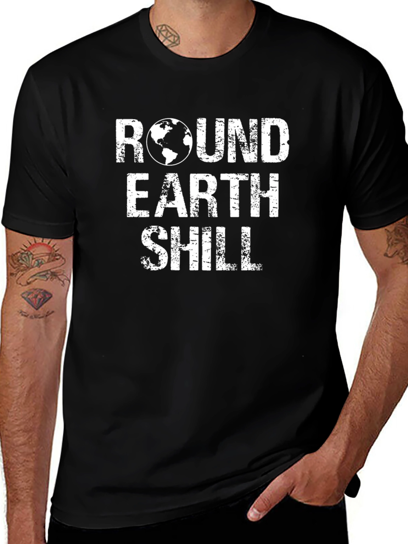 Variant 17 of Round Earth Shill Graphic T-Shirt