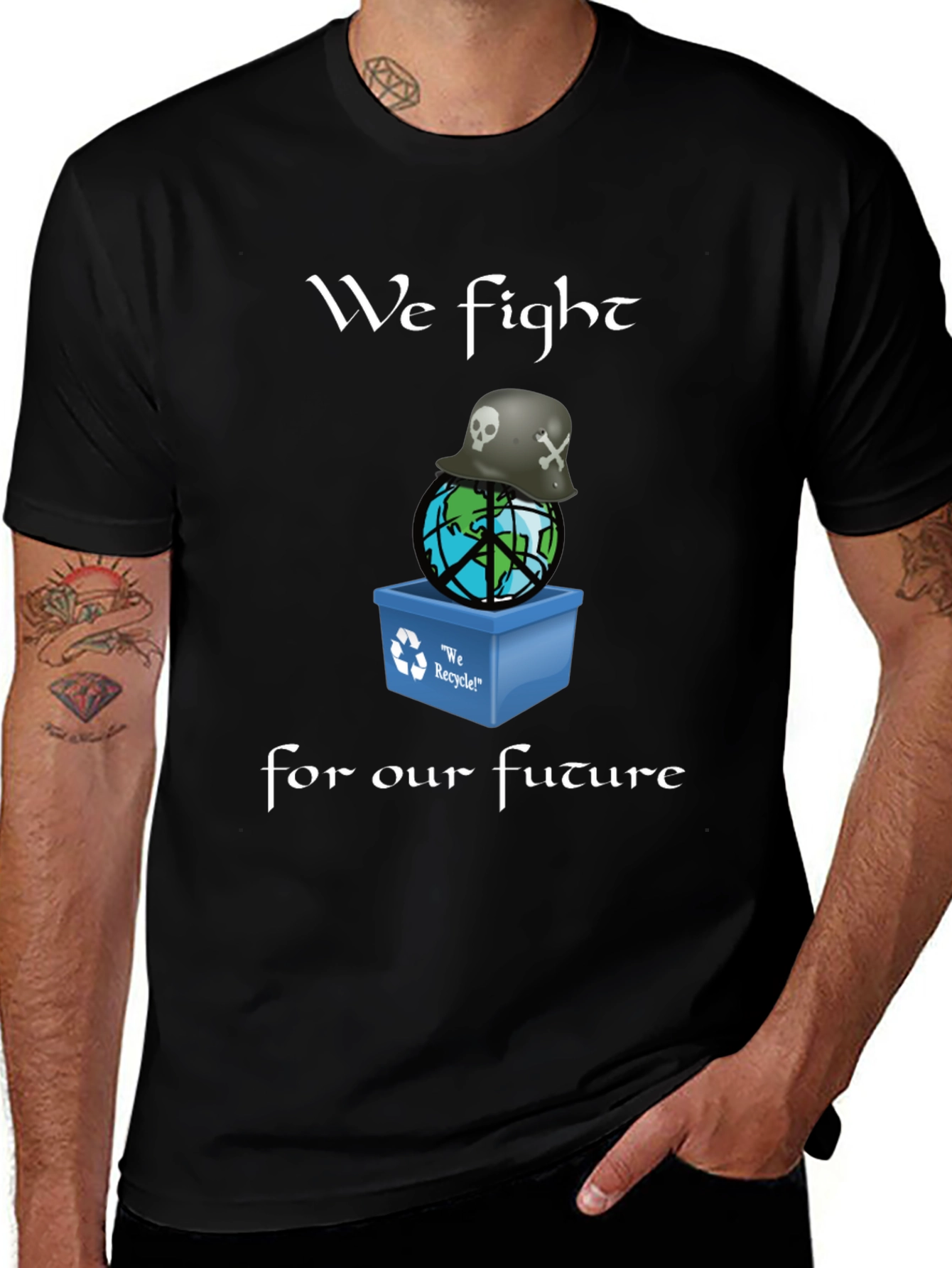 Variant 13 of Eco Warrior T-Shirt: We Fight for Our Future