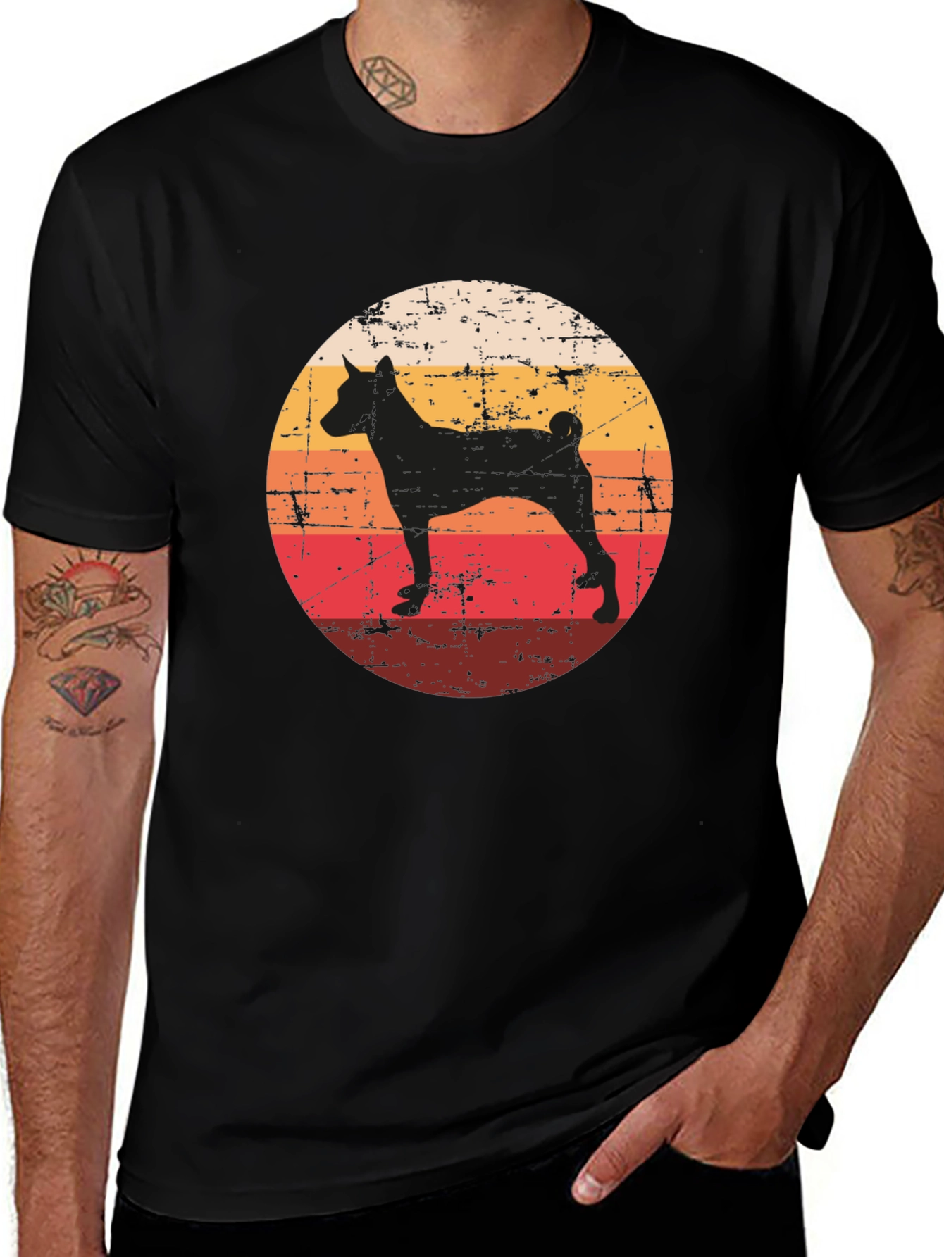 Variant 17 of Retro Dog Silhouette T-Shirt