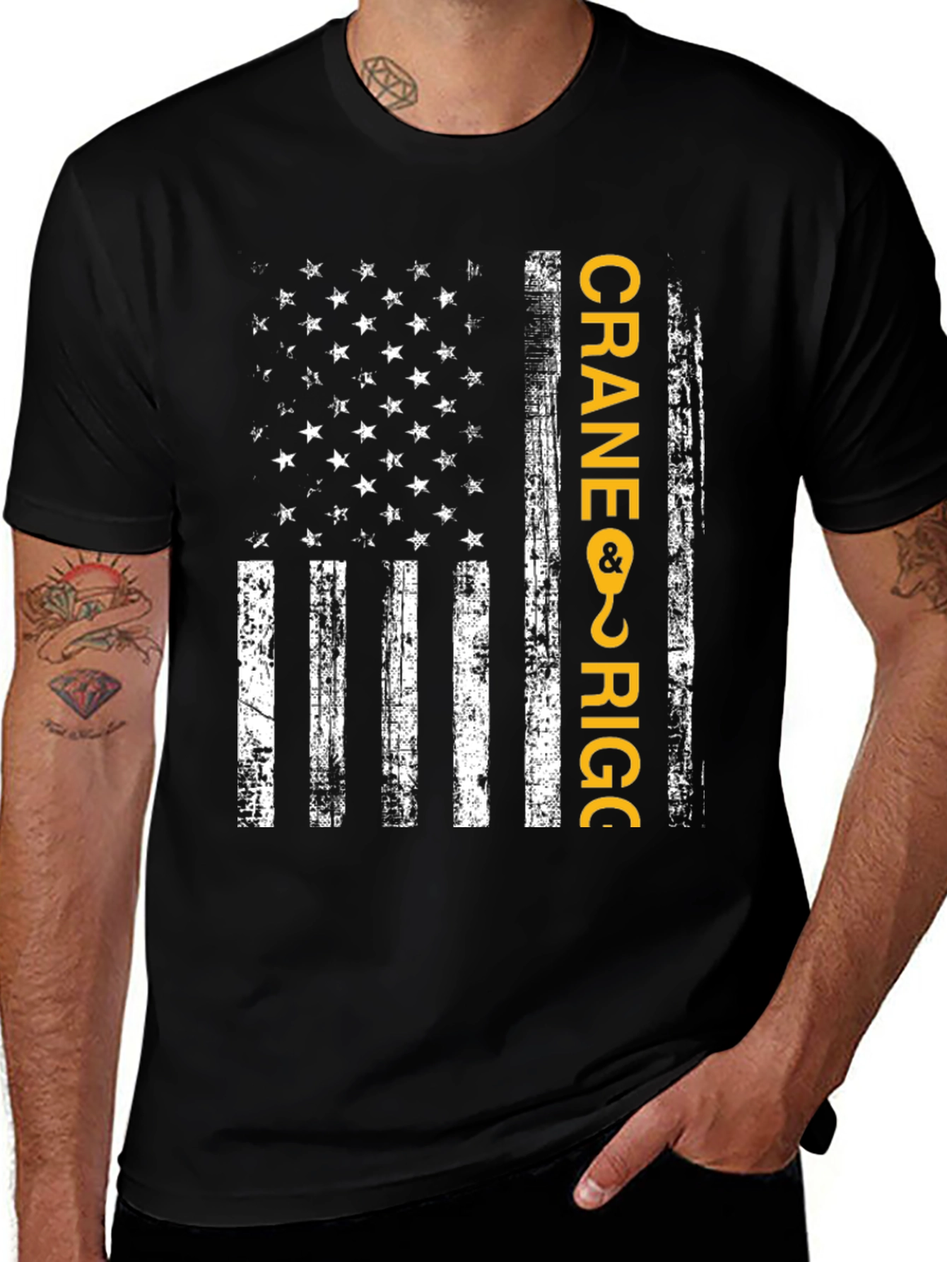 Crane & Rigger American Flag T-Shirt