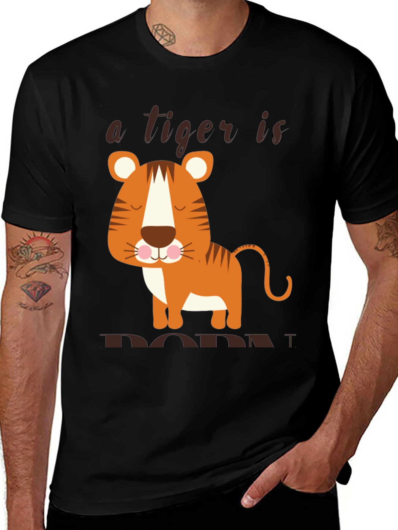 Variant 13 of Cute Tiger is a Dada T-Shirt