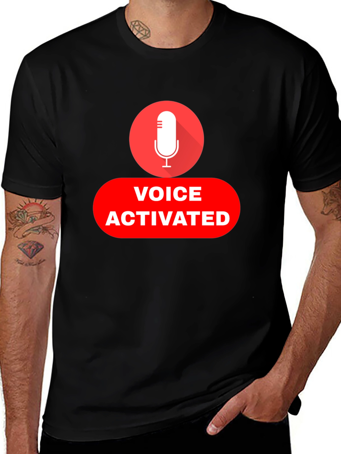 Variant 5 of Voice Activated Black T-Shirt