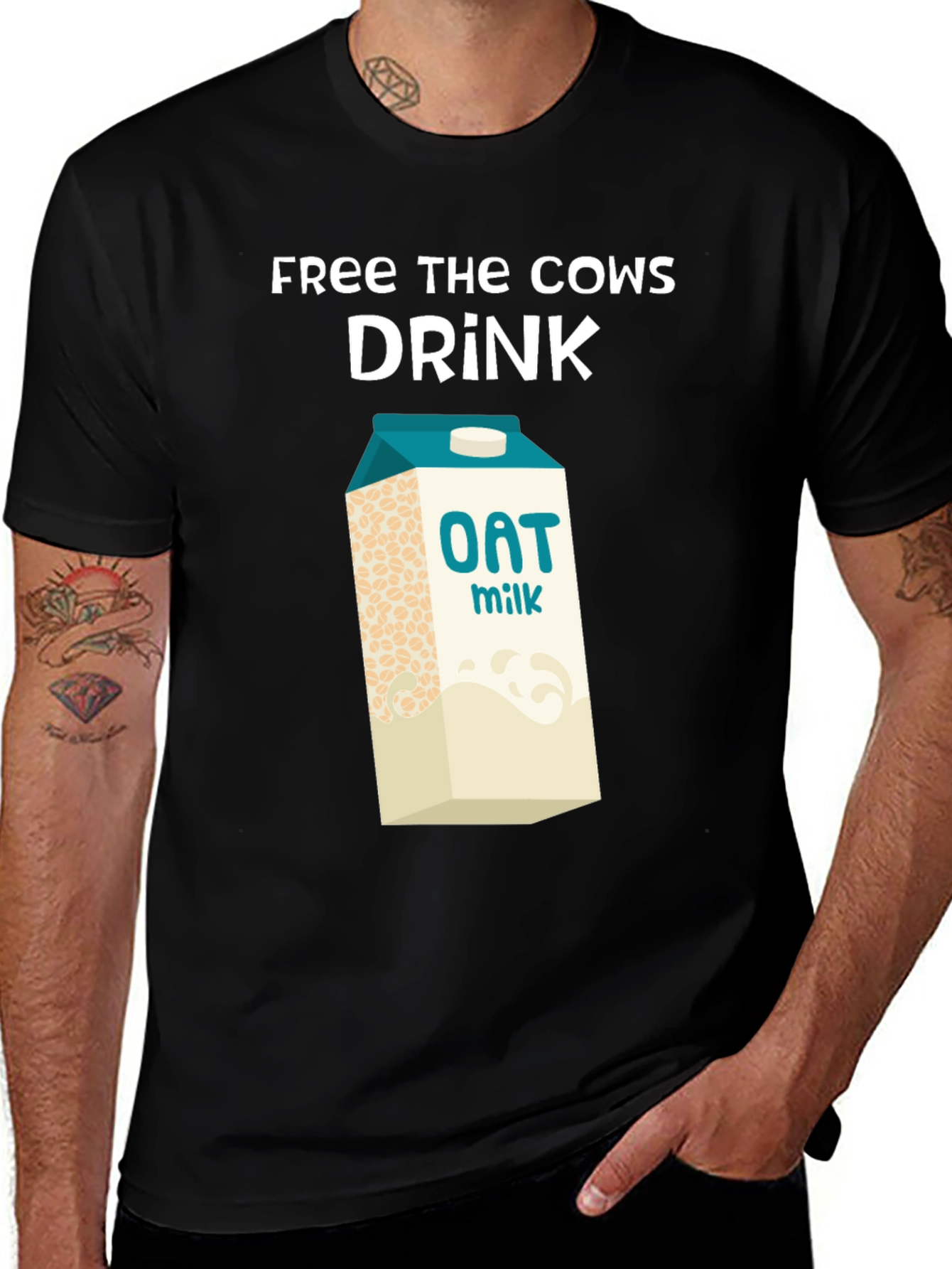 Free the Cows Drink Oat Milk T-Shirt