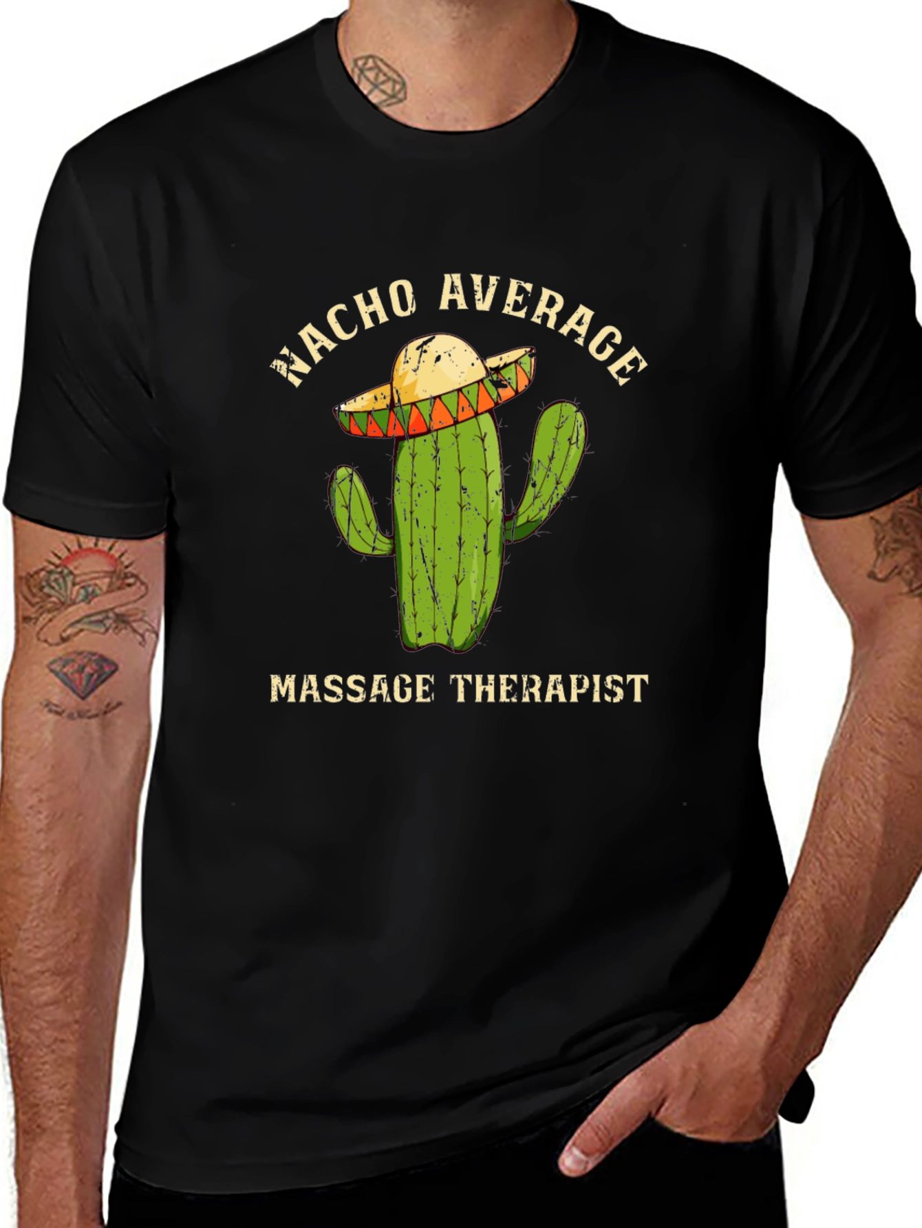 Variant 7 of Nacho Average Massage Therapist T-Shirt