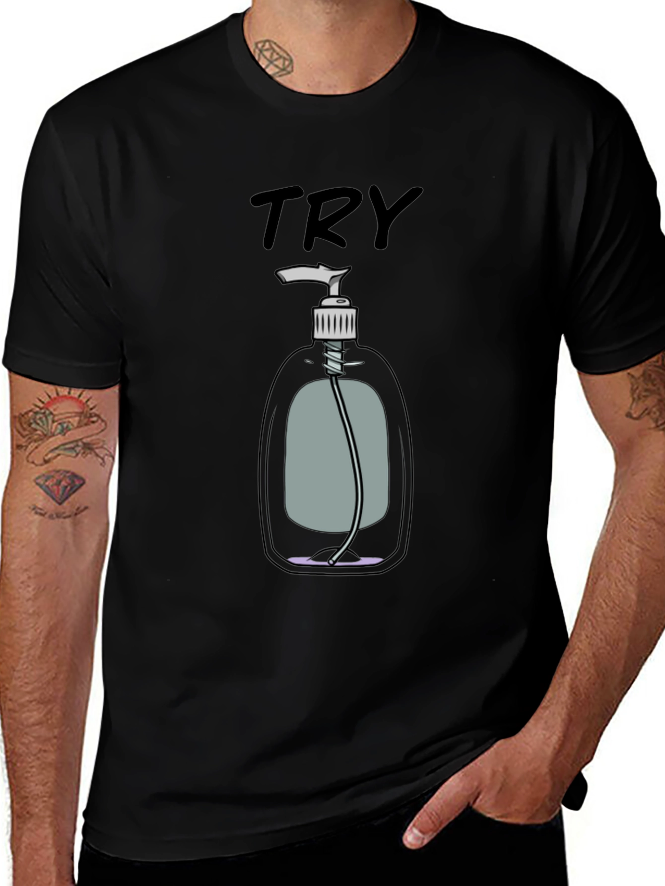 Variant 23 of Try Hand Sanitizer Graphic T-Shirt