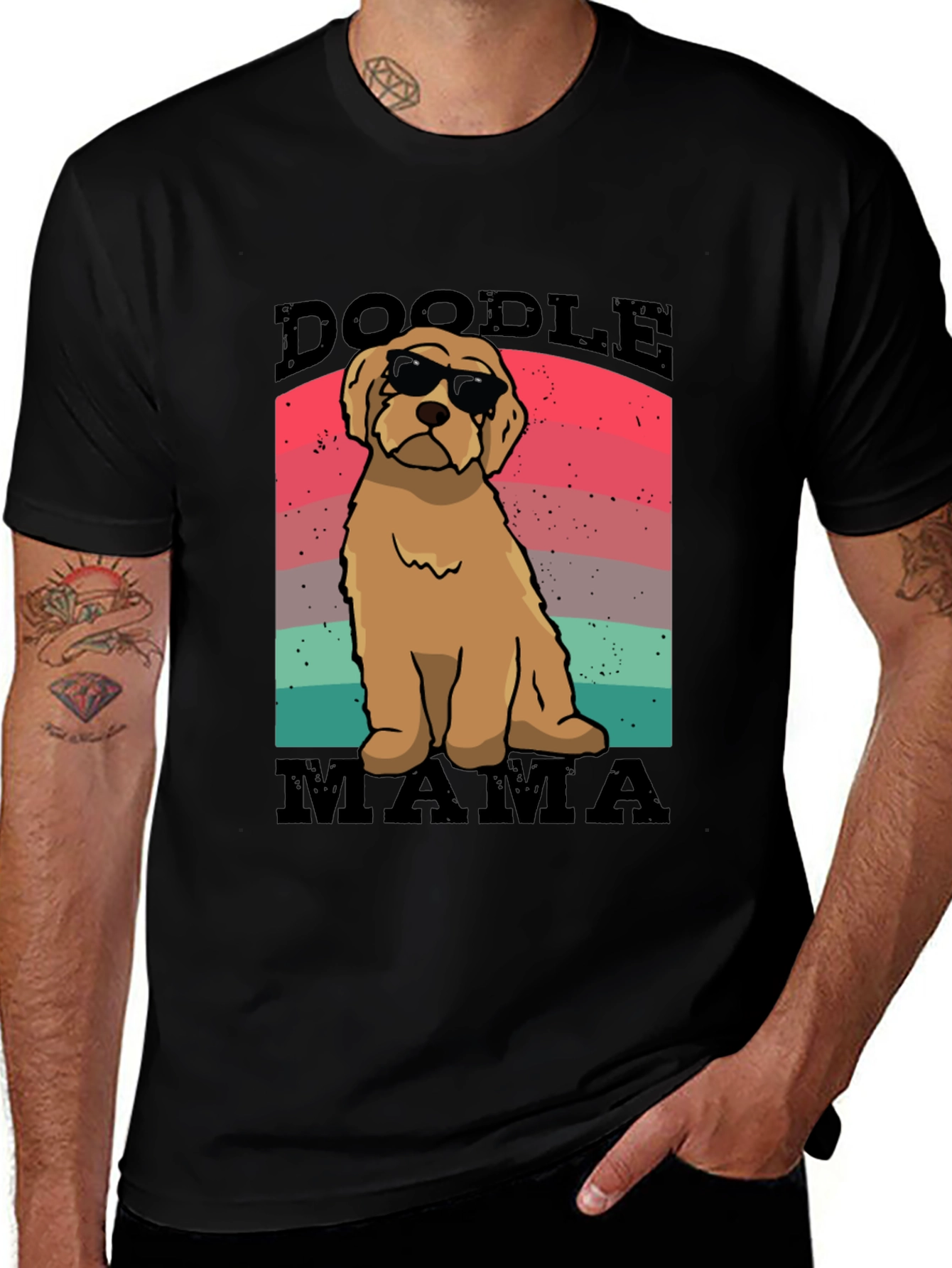 Variant 20 of Doodle Mama T-Shirt - Cool Dog Lover Tee