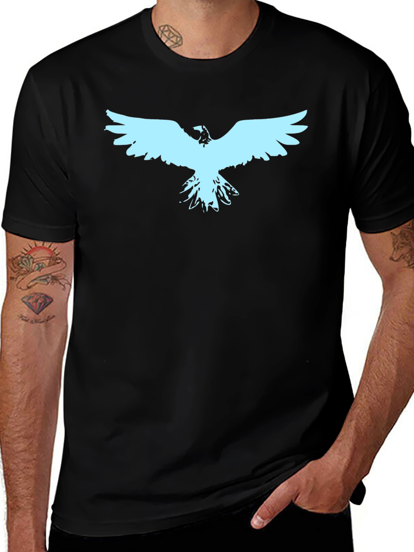 Variant 7 of Black Eagle Graphic Tee - Stylish Men's Casual Wear