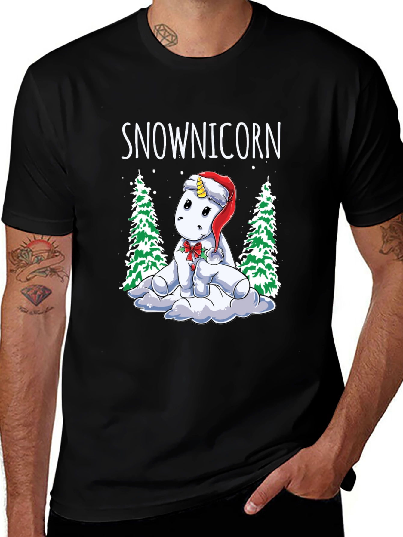 Variant 11 of Snow-nicorn Holiday T-Shirt