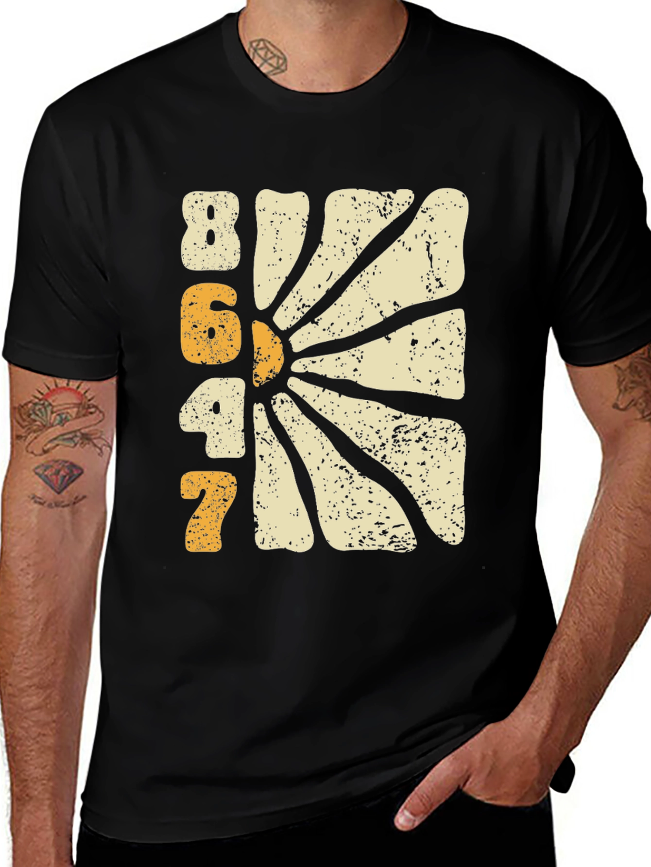 Variant 14 of Retro 8647 T-Shirt
