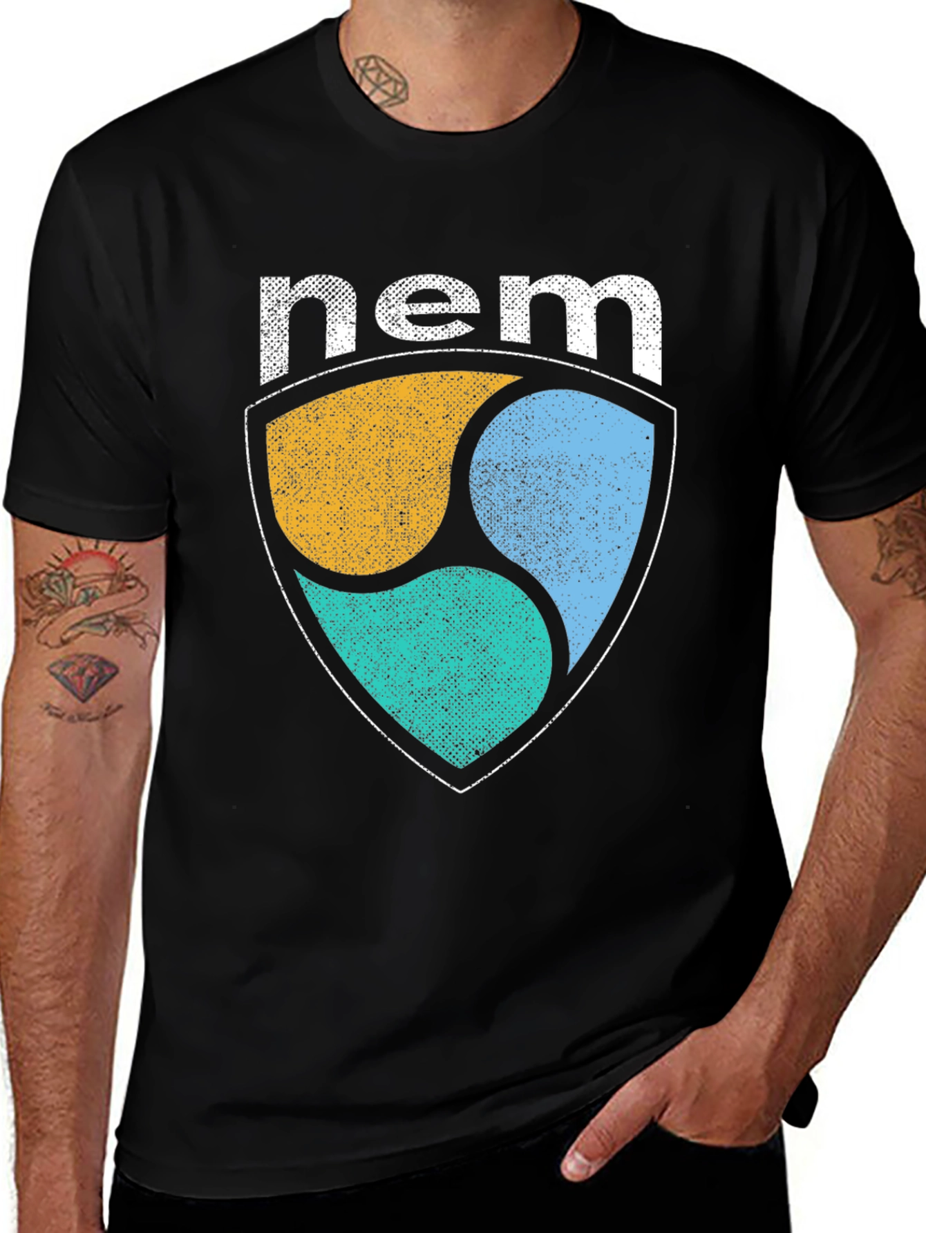 NEM Cryptocurrency Logo Graphic T-Shirt