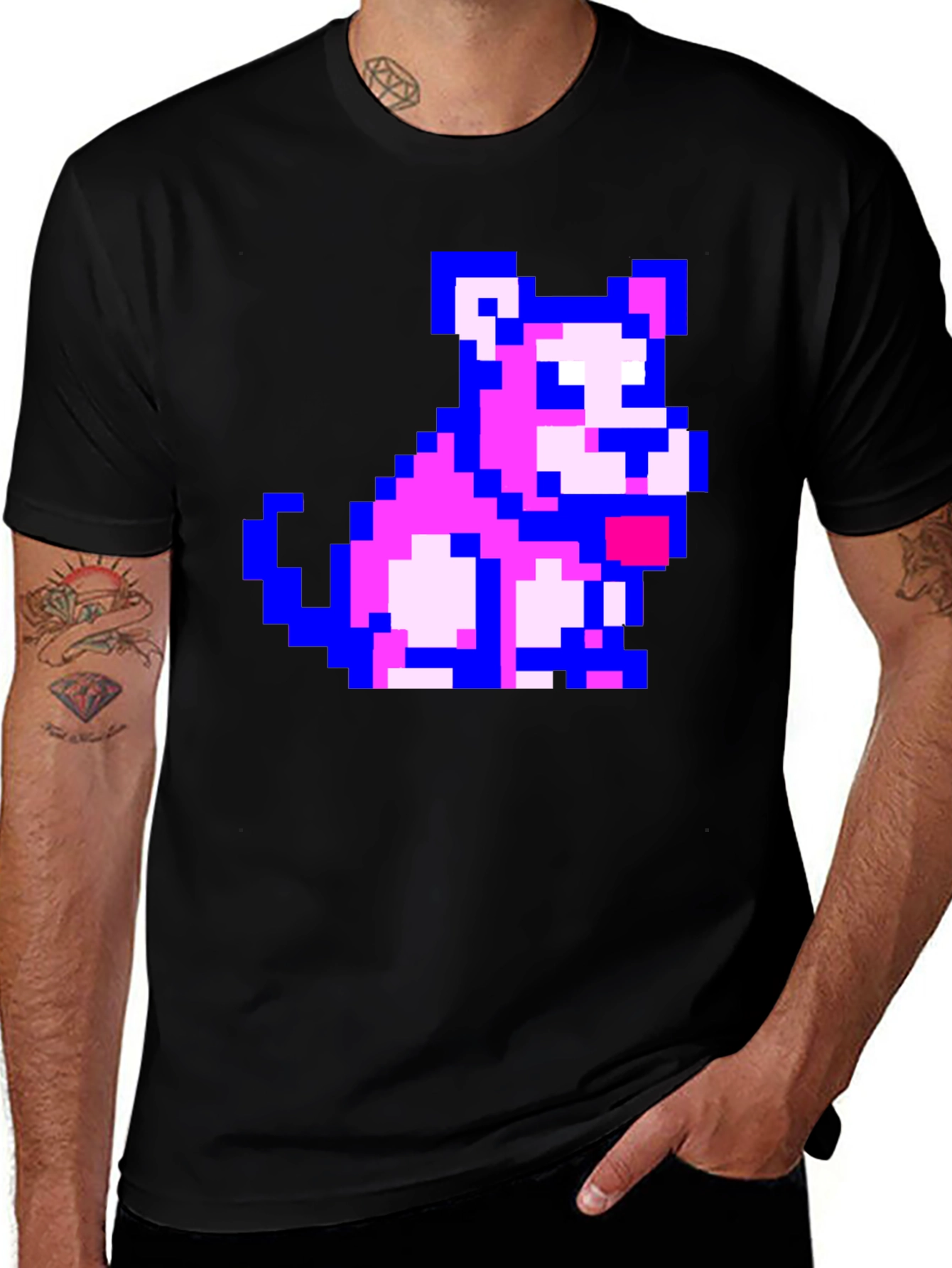 Variant 12 of Pixel Dog Graphic T-Shirt