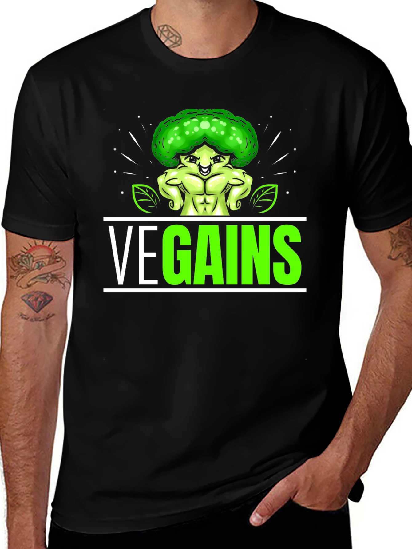 Variant 8 of Vegains T-Shirt - Vegan Fitness Apparel