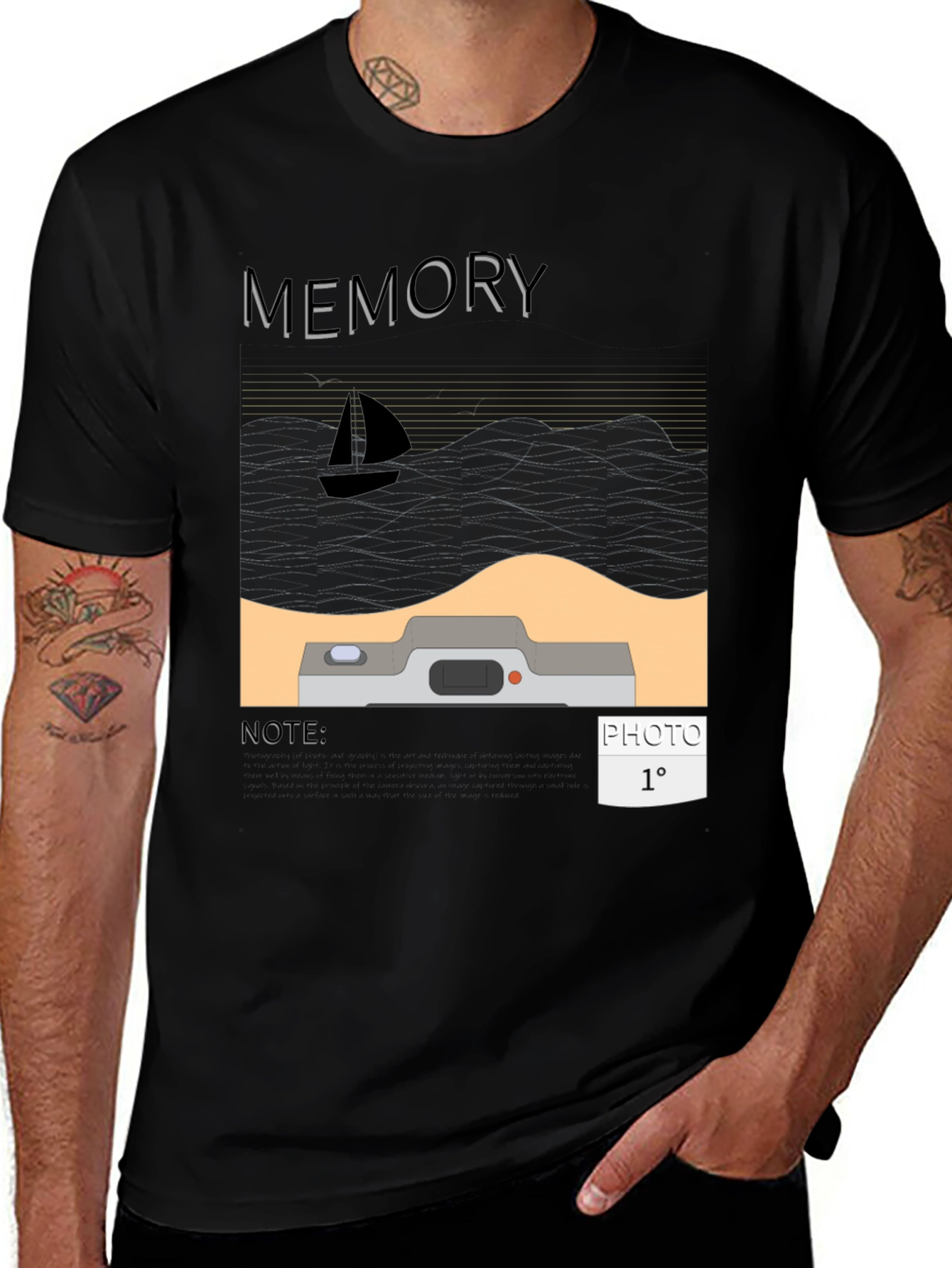 Variant 20 of Memory Photo T-Shirt - Graphic Tee