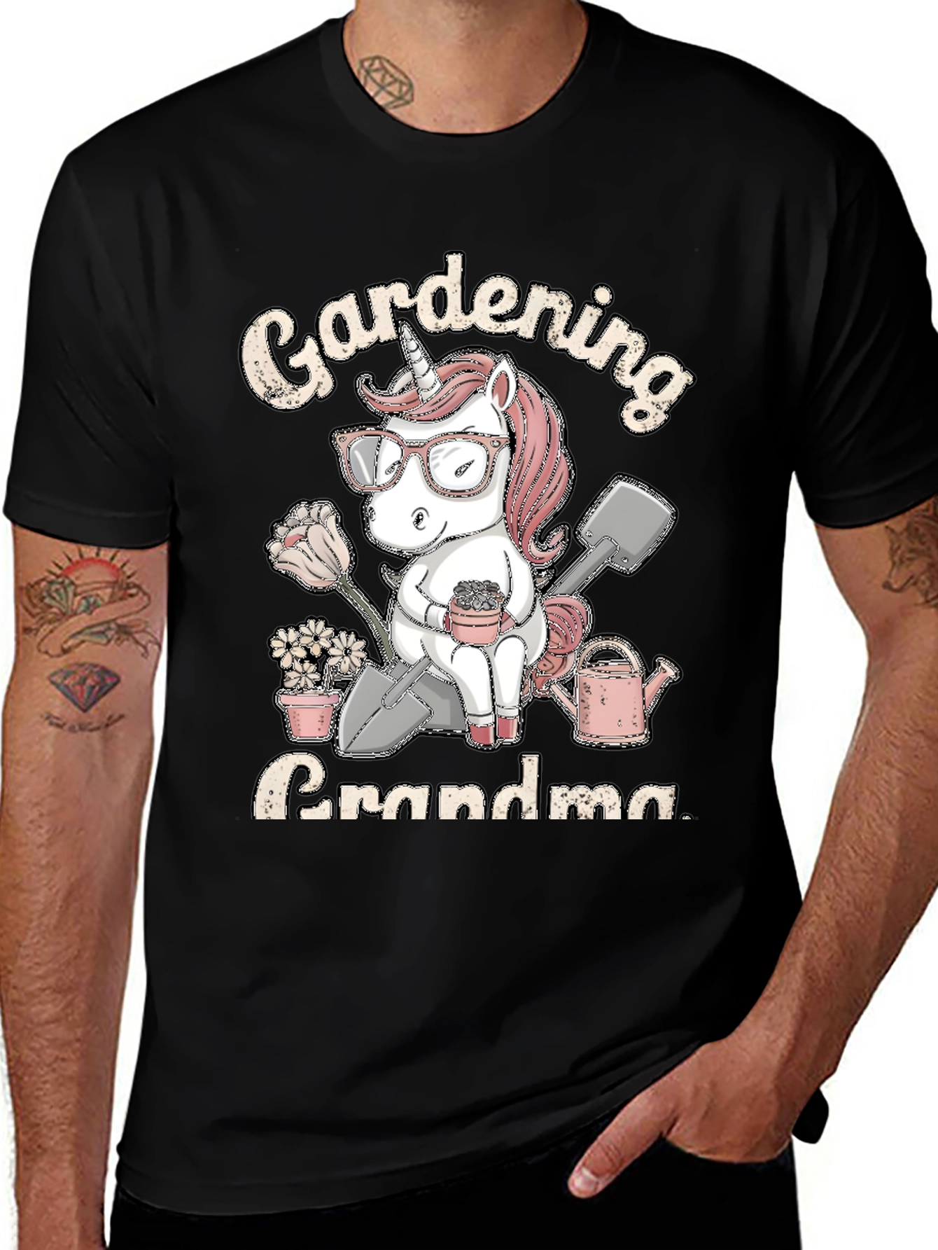 Gardening Grandma Unicorn T-Shirt