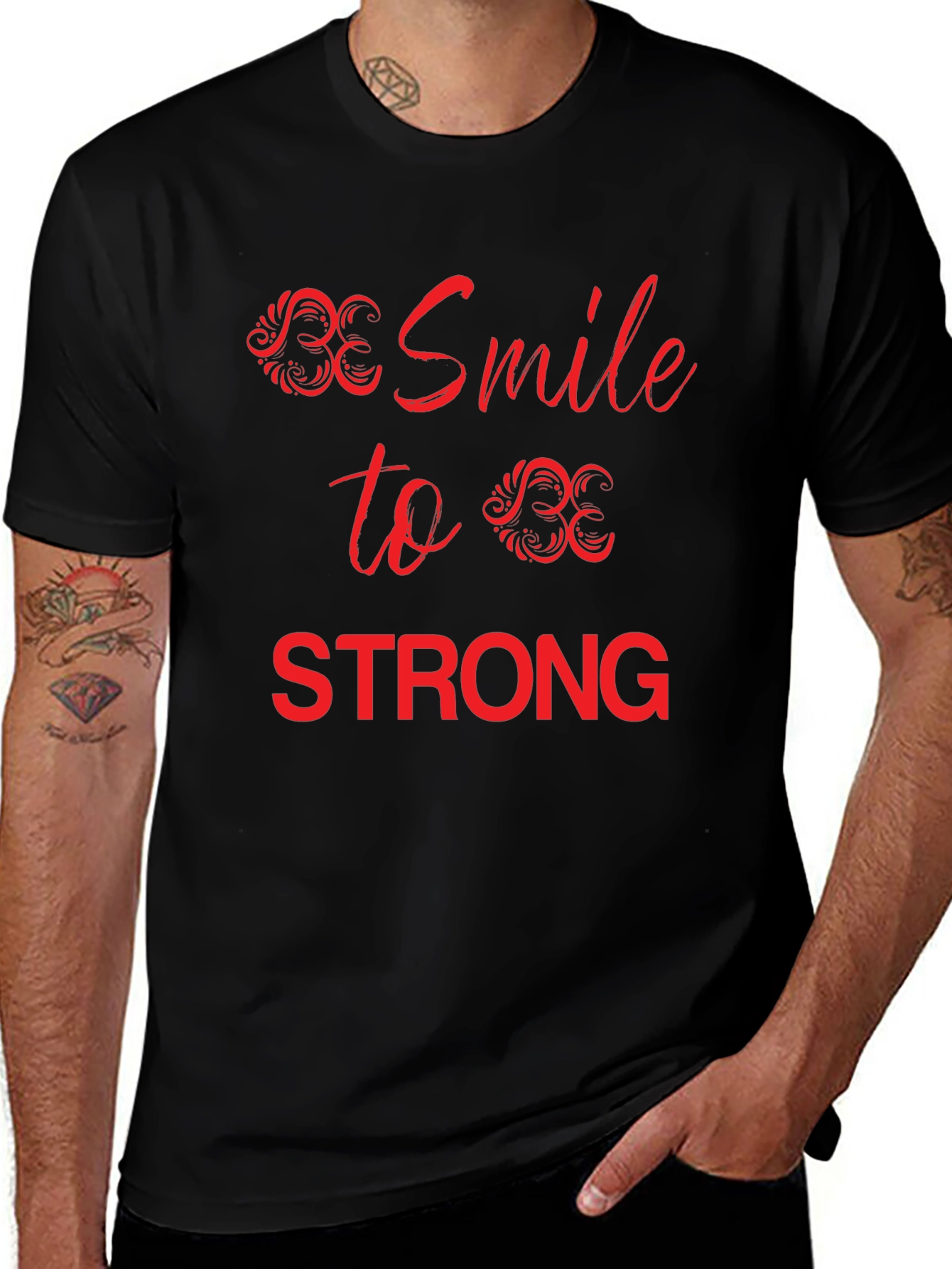 Variant 15 of Be Smile To Be Strong Graphic Tee