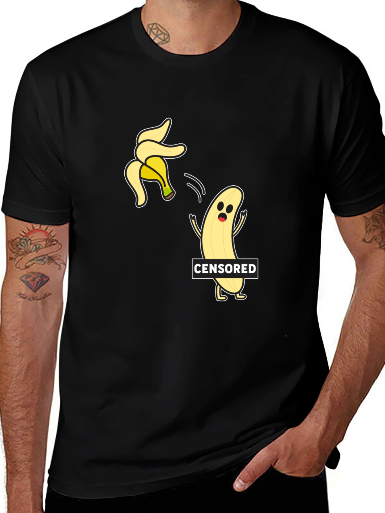 Variant 14 of Funny Censored Banana T-Shirt - Adult Humor Tee