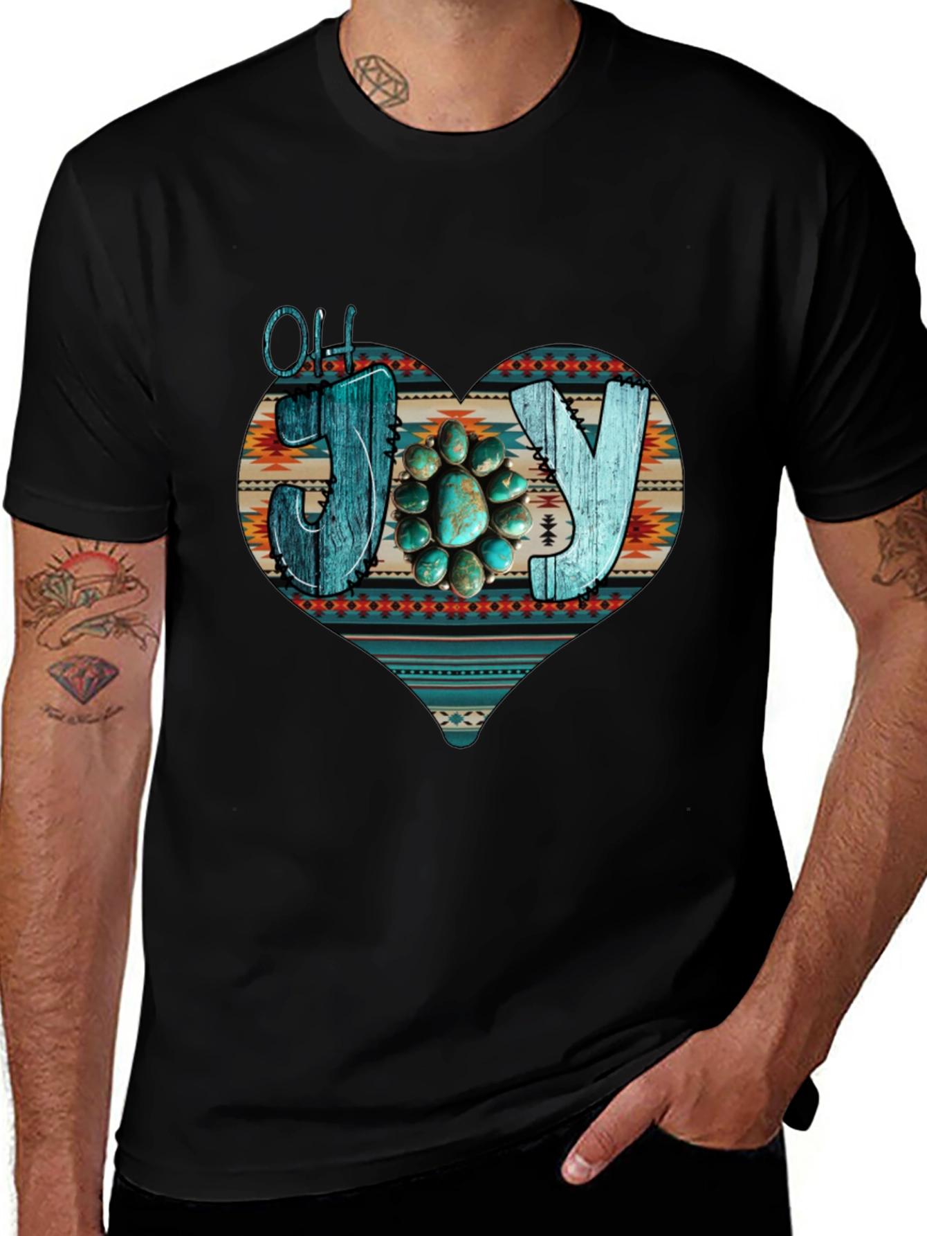 Variant 24 of Oh Joy Turquoise Heart Graphic Tee