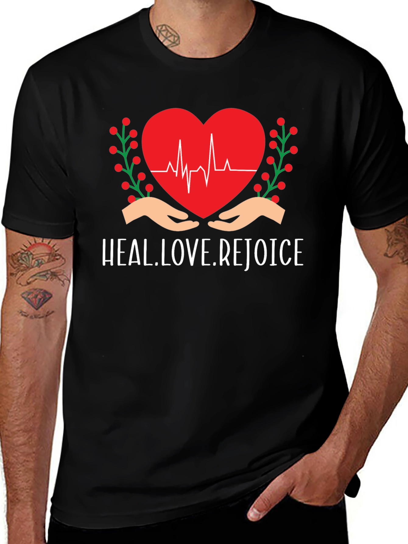 Variant 25 of Heal Love Rejoice Graphic T-Shirt