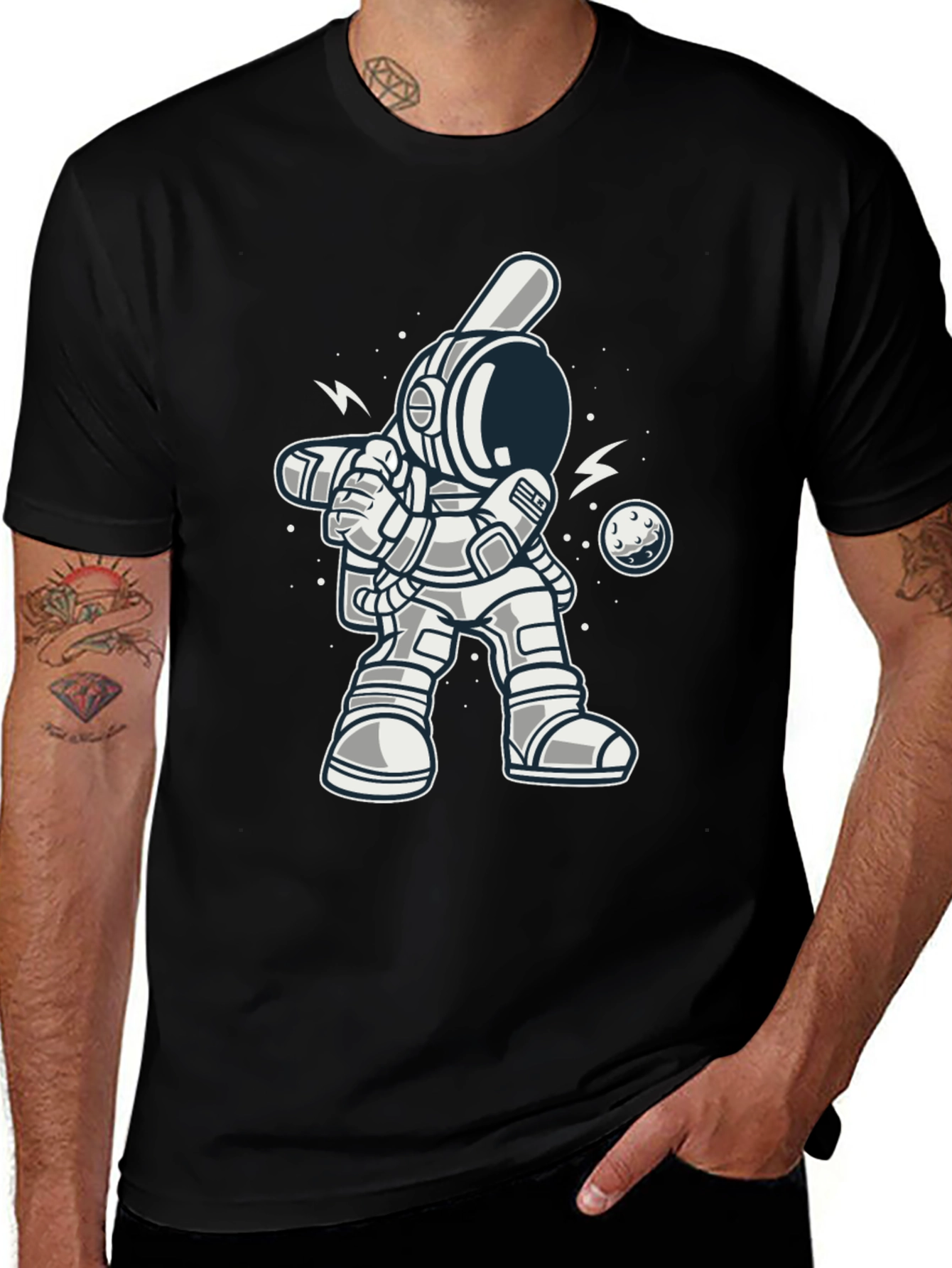 Variant 19 of Astronaut Baseball T-Shirt - Cosmic Slugger!