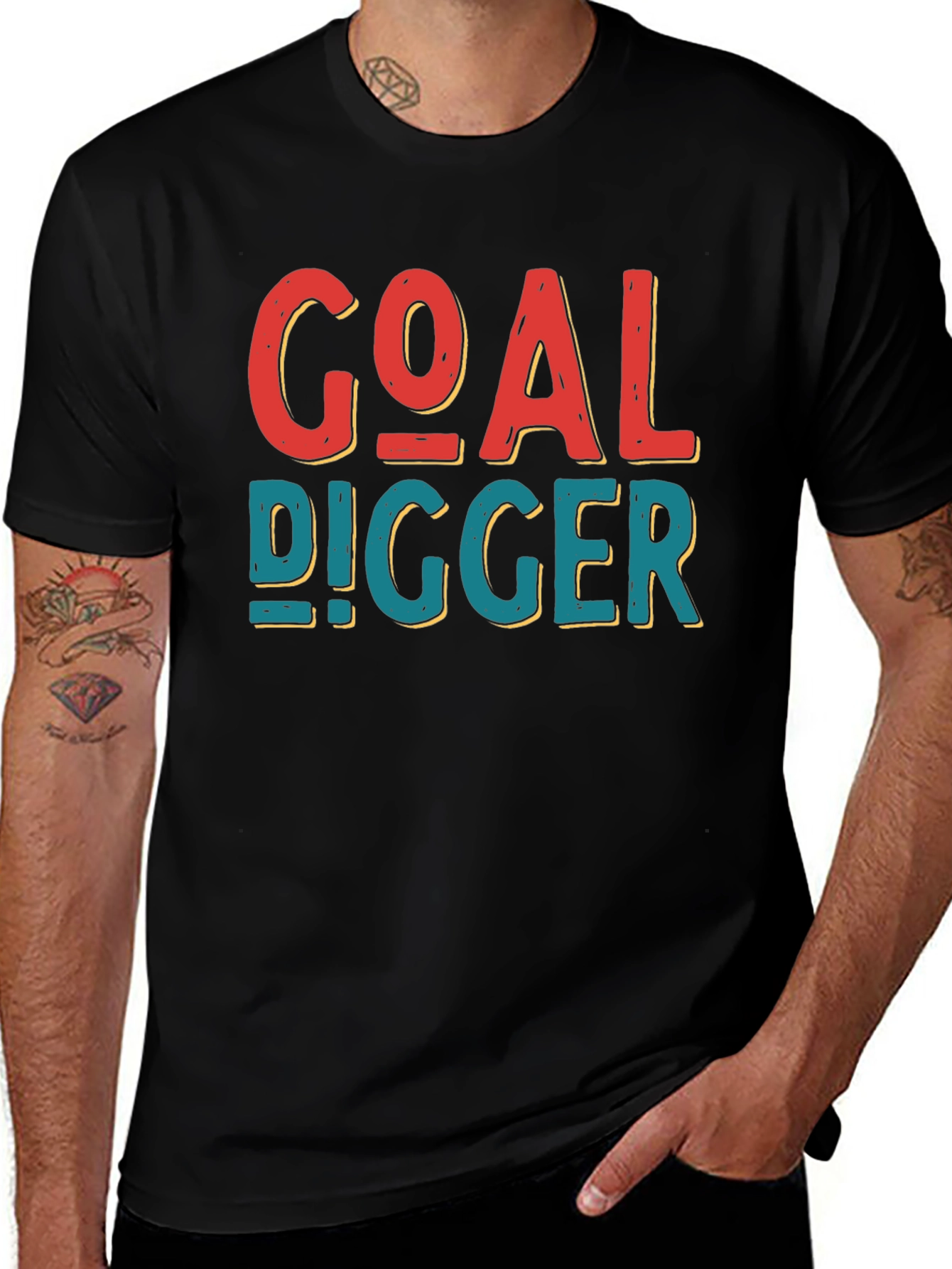 Variant 7 of Goal Digger Graphic Tee - Black