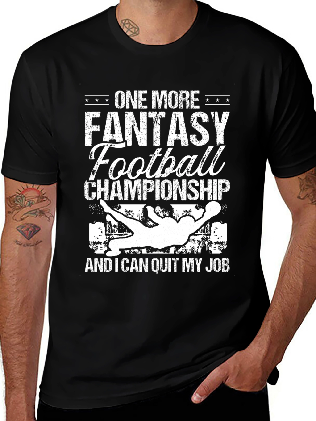 Variant 19 of Fantasy Football Championship T-Shirt - Quit My Job