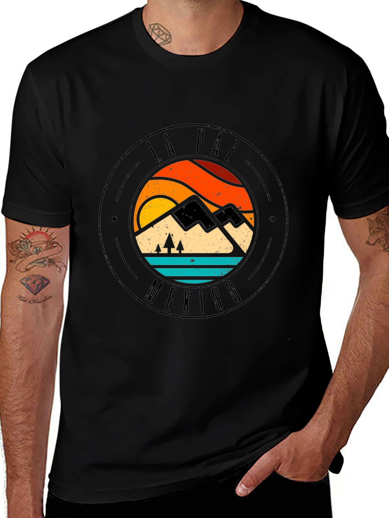 La Paz Mexico Graphic Tee - Retro Style