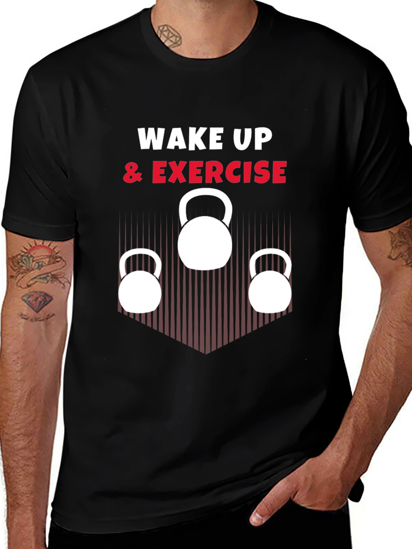 Wake Up & Exercise Graphic Tee - Fitness Motivation Shirt
