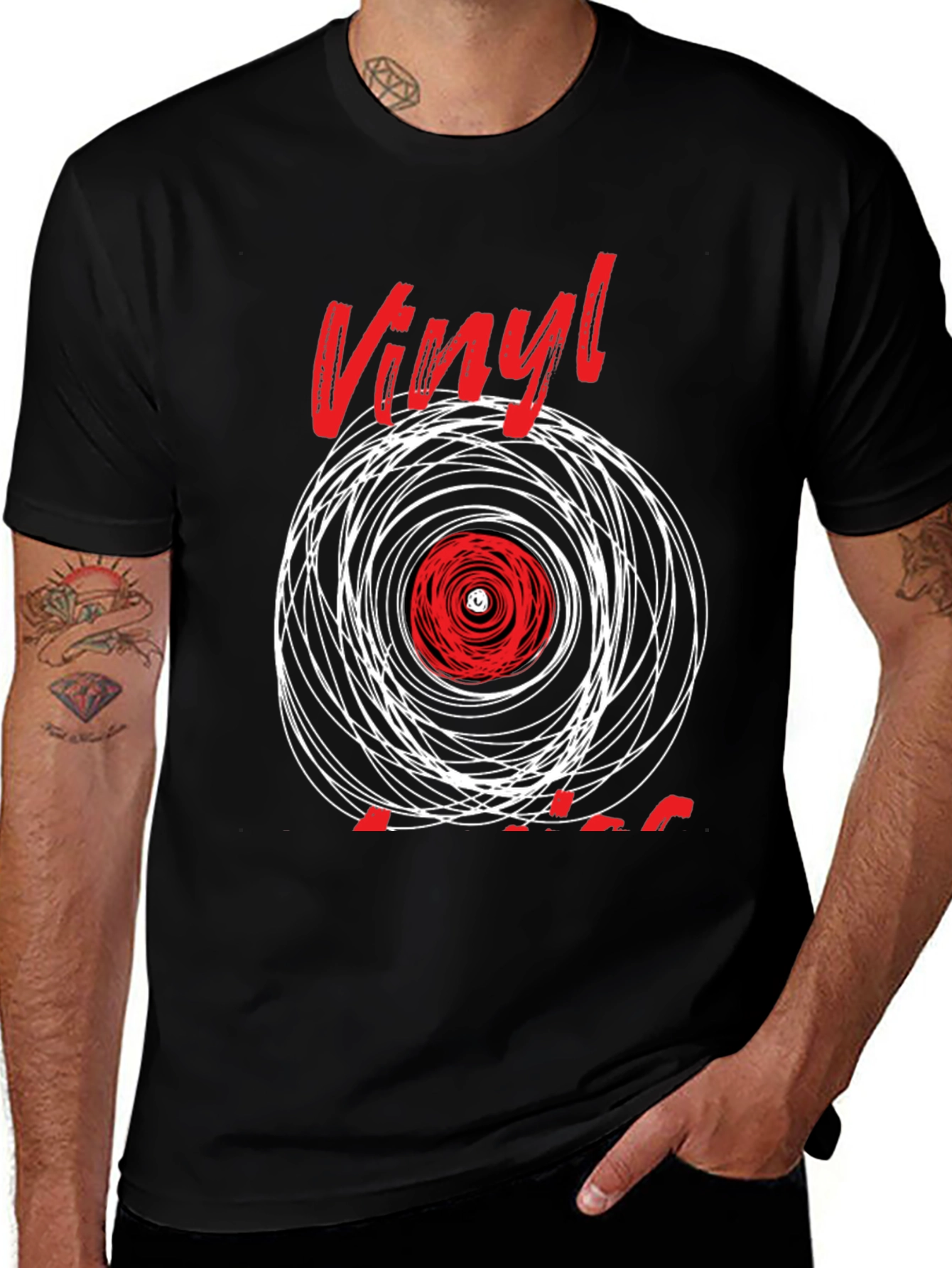 Variant 3 of Vinyl Record Graphic Tee - Cool Music Lover T-Shirt