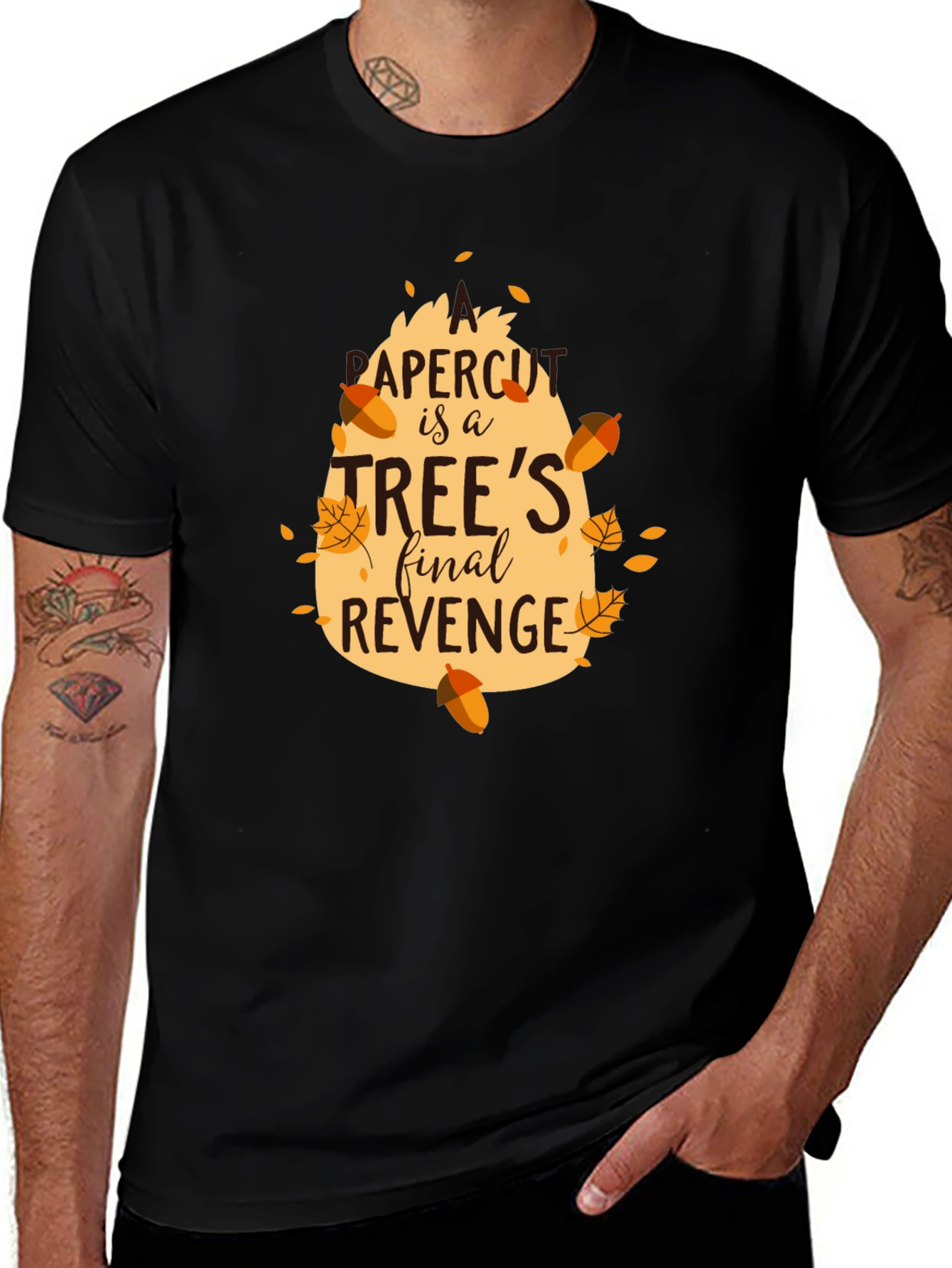 Variant 17 of Apercu Tree's Revenge T-Shirt - Black