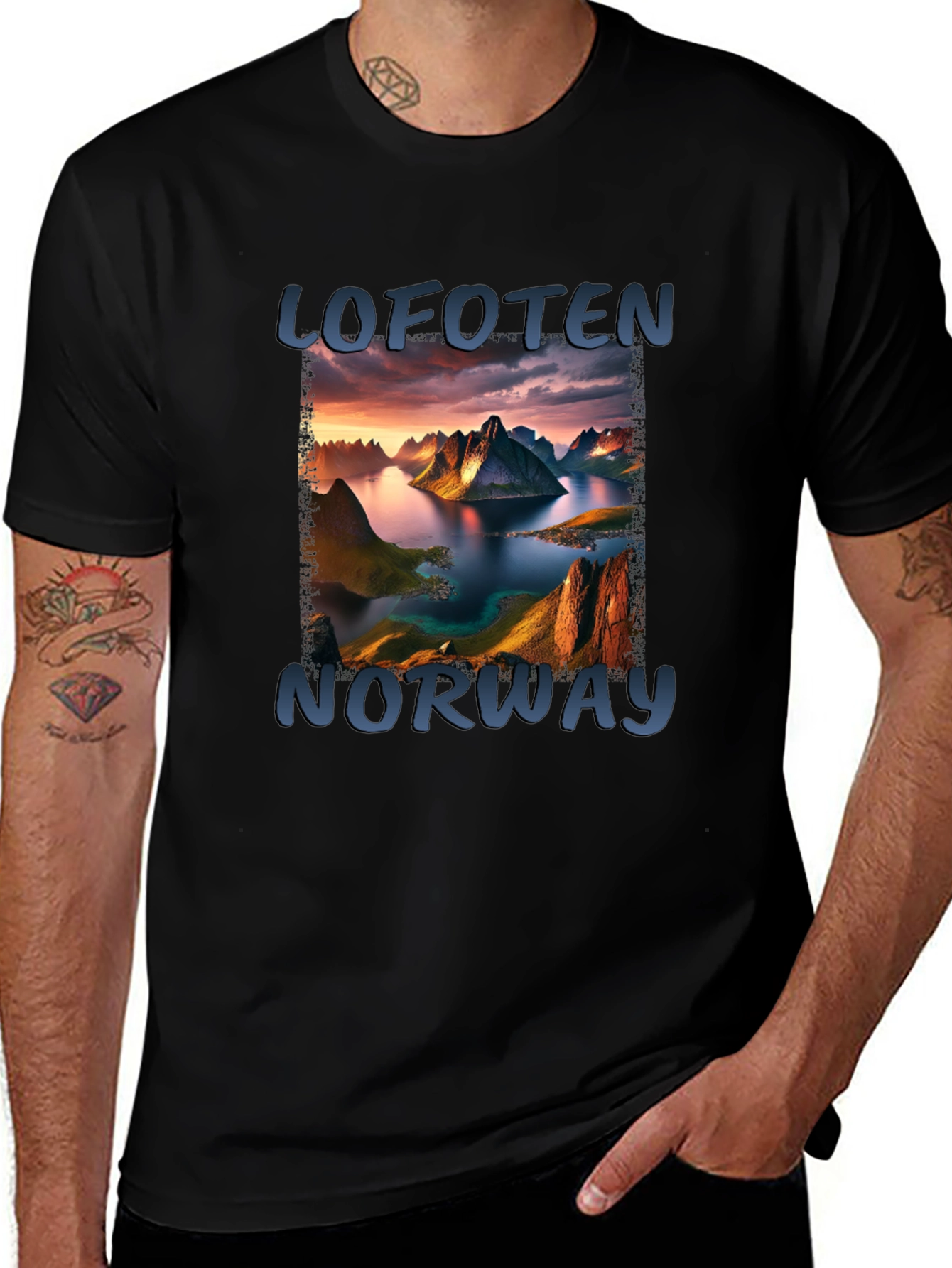 Variant 26 of Lofoten Norway Scenic T-Shirt