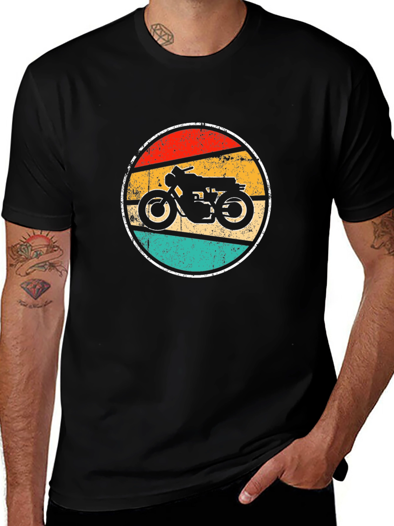 Variant 6 of Retro Motorcycle T-Shirt - Vintage Style Biker Tee