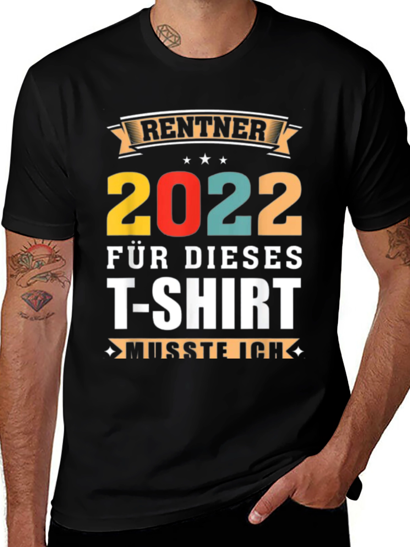 Black Retirement 2022 T-Shirt - "I Had To" Funny Design main image