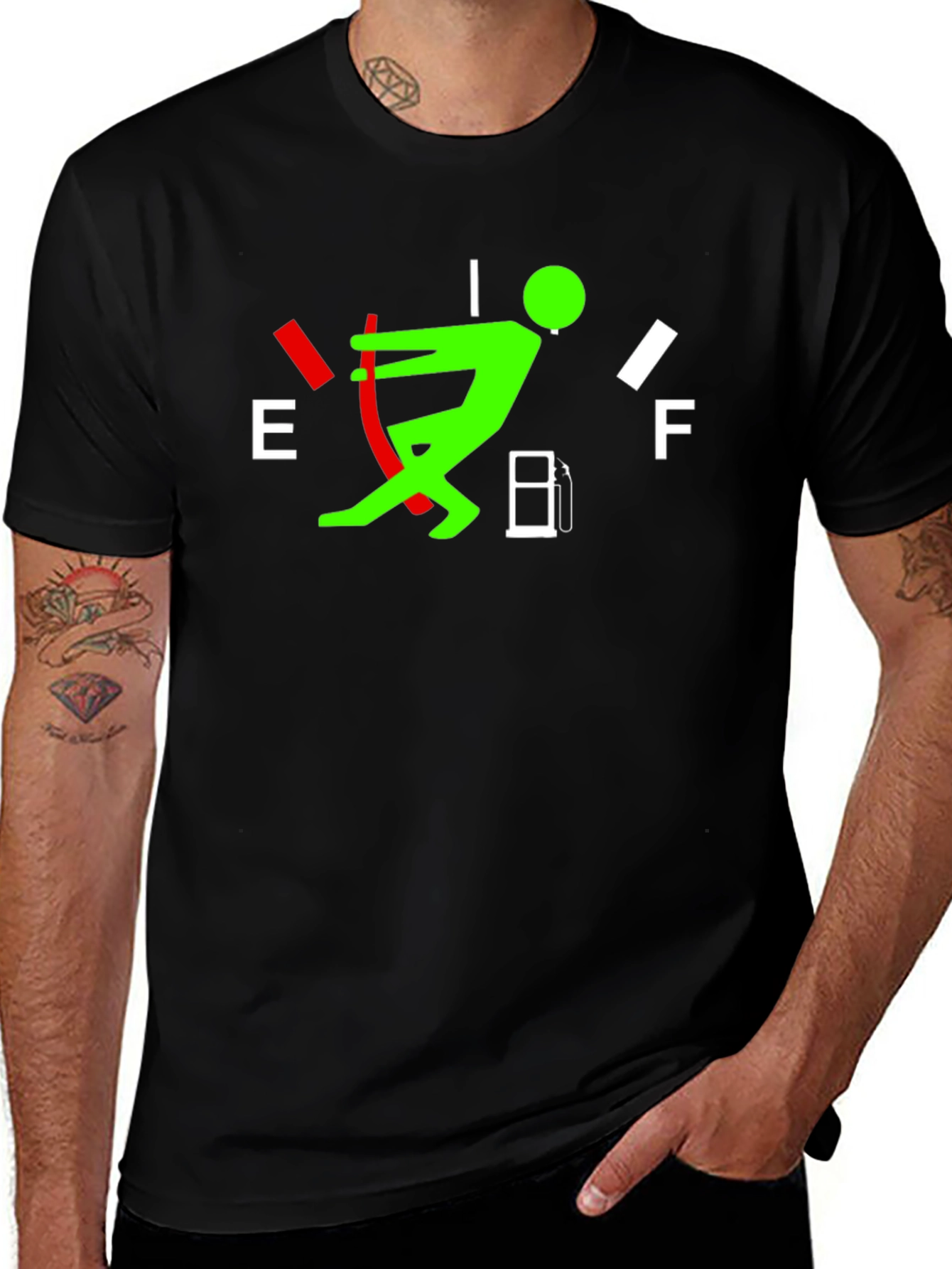 Variant 10 of Funny Fuel Gauge T-Shirt