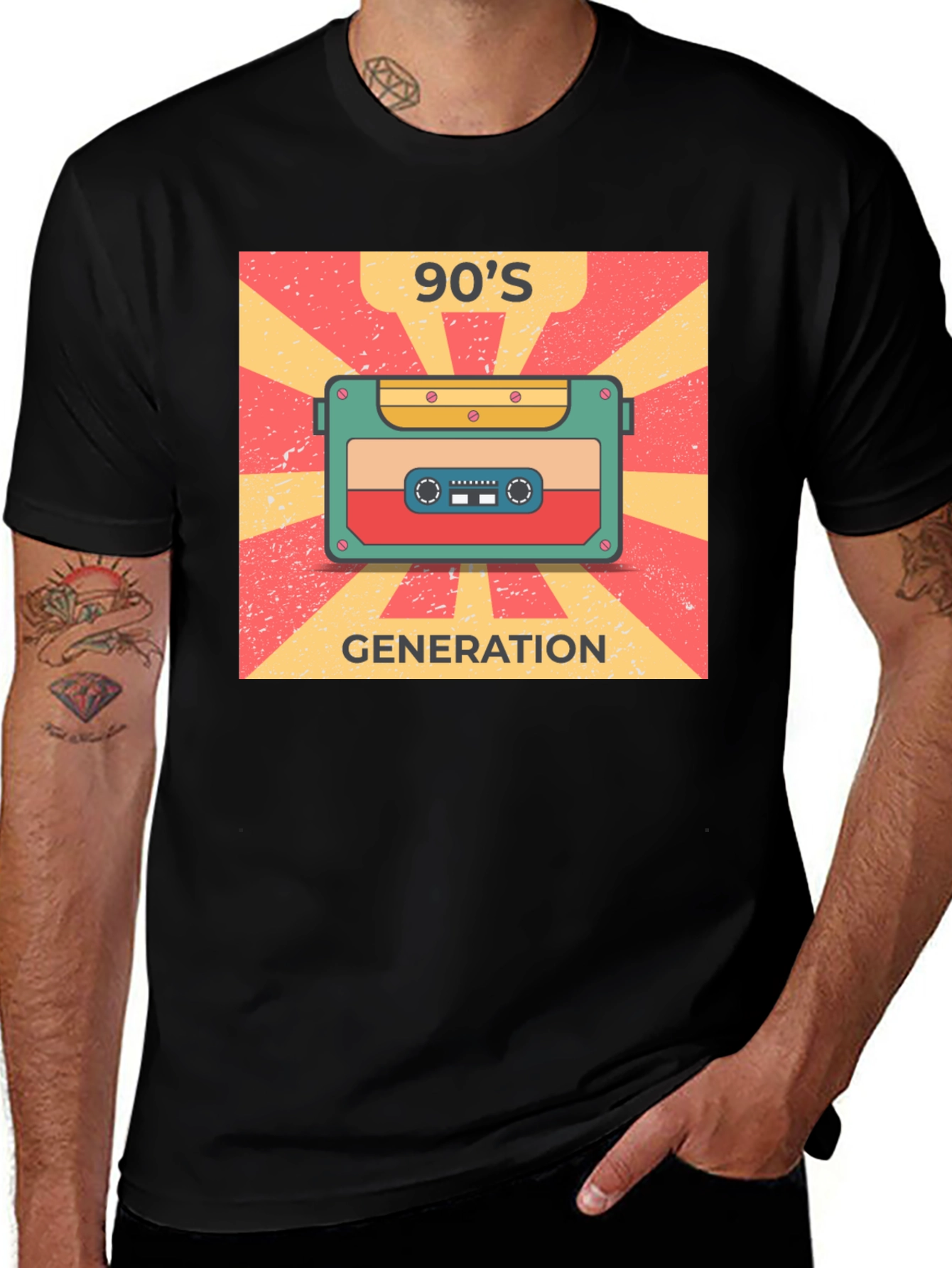 Variant 14 of 90's Generation Cassette Tape Graphic Tee