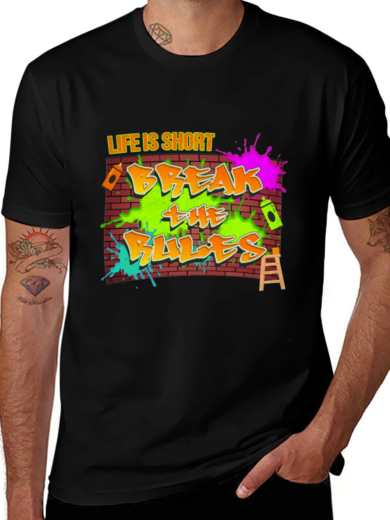 Variant 27 of Life is Short Break the Rules T-Shirt